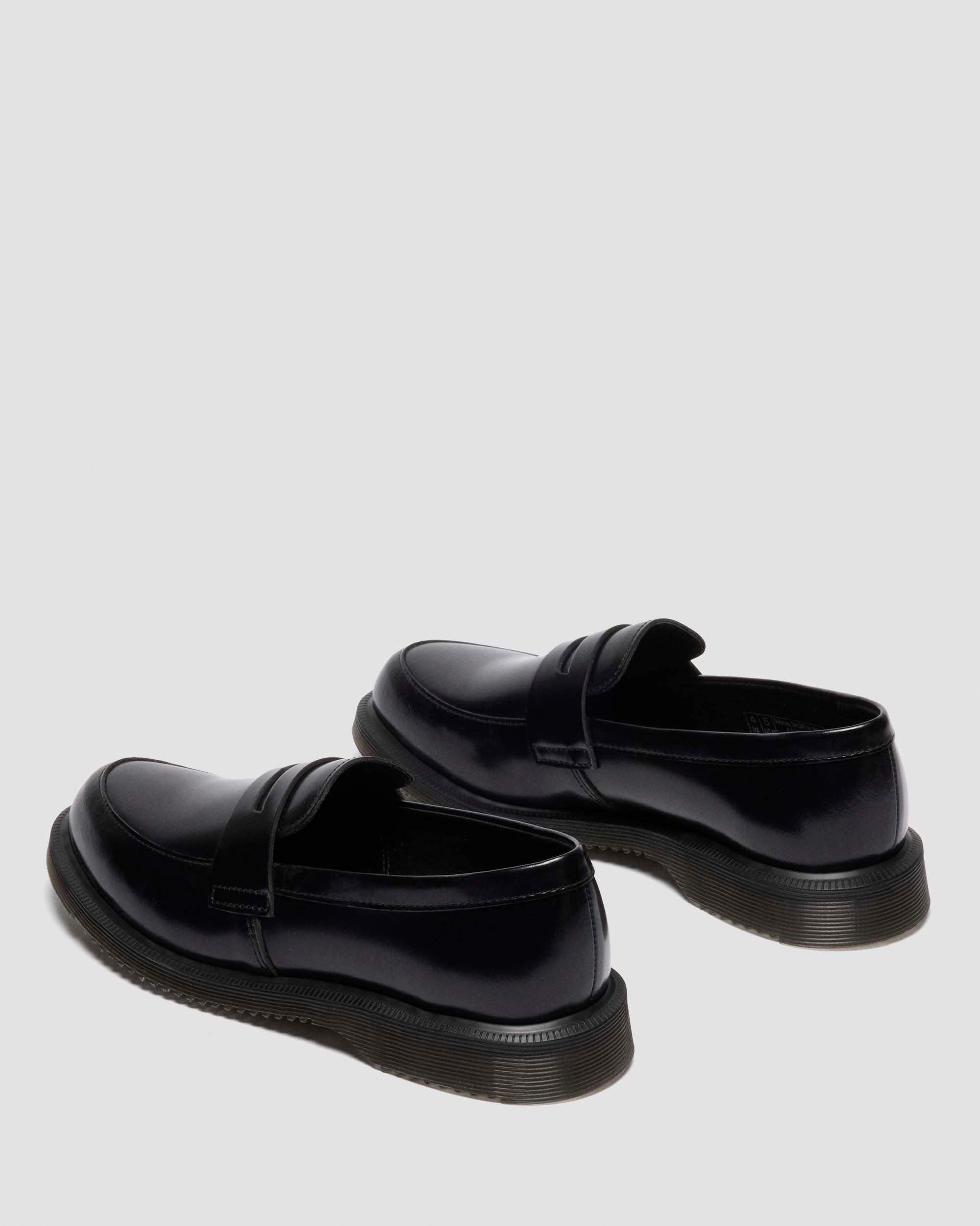 Temara Glattleder Loafer in Schwarz
