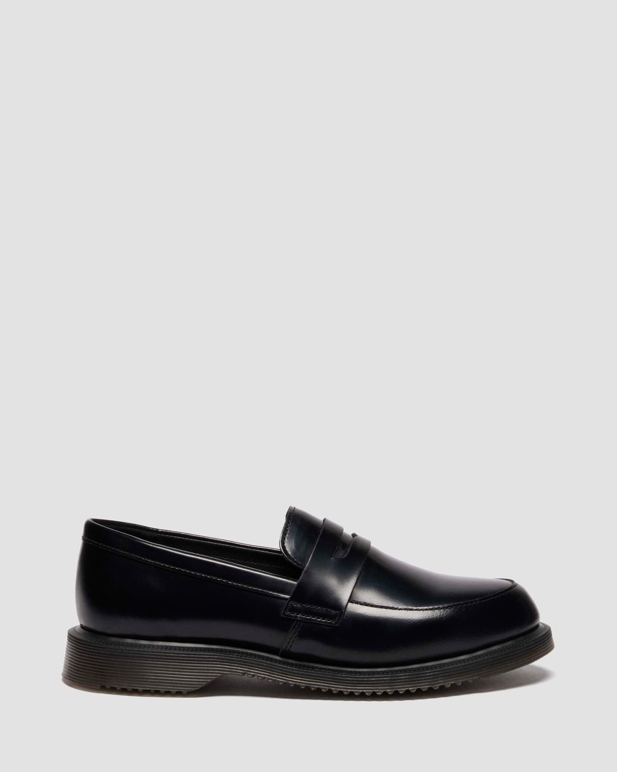Temara Glattleder Loafer in Schwarz