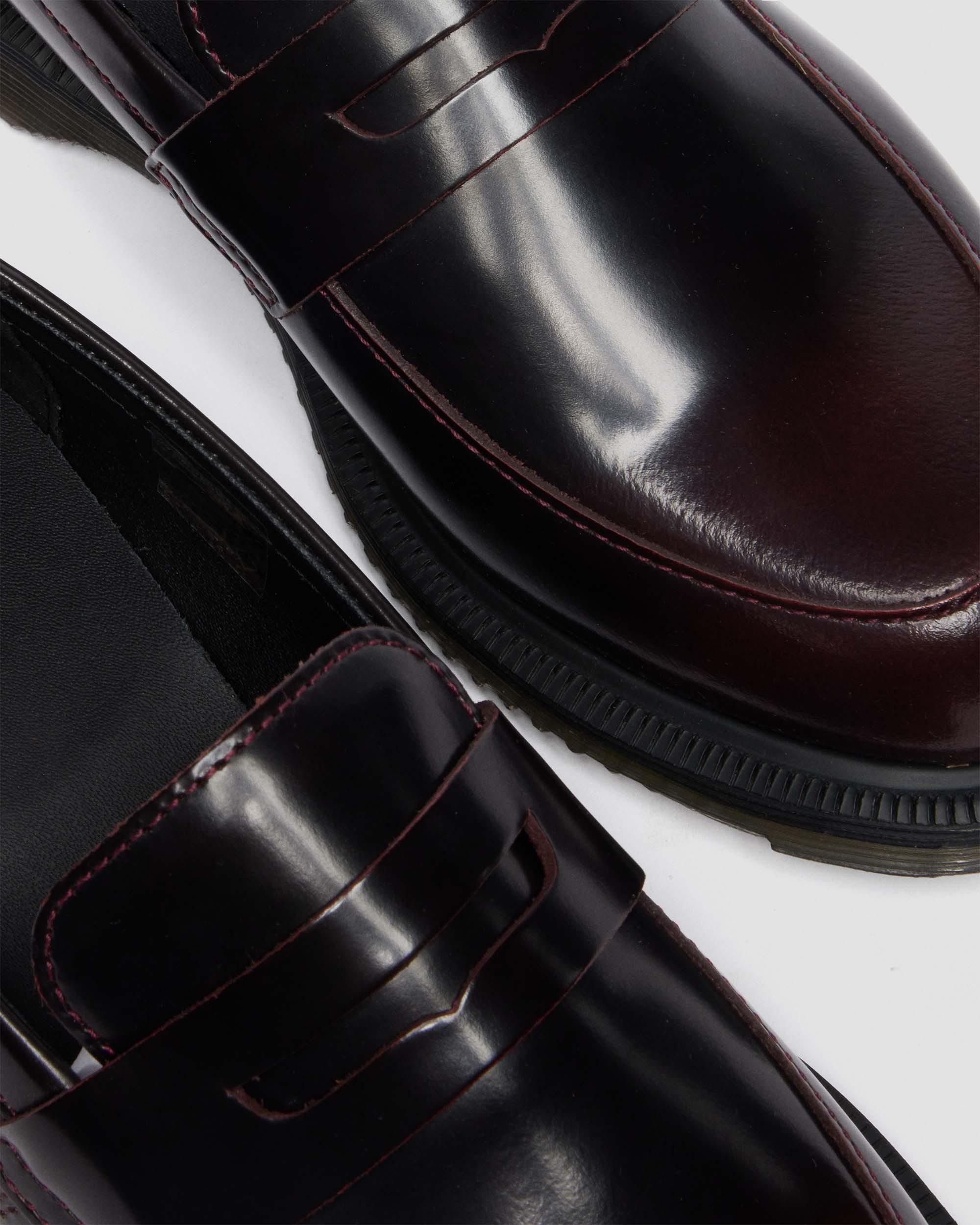 Mocassins Temara en cuir Arcadia in Rouge Cherry Red