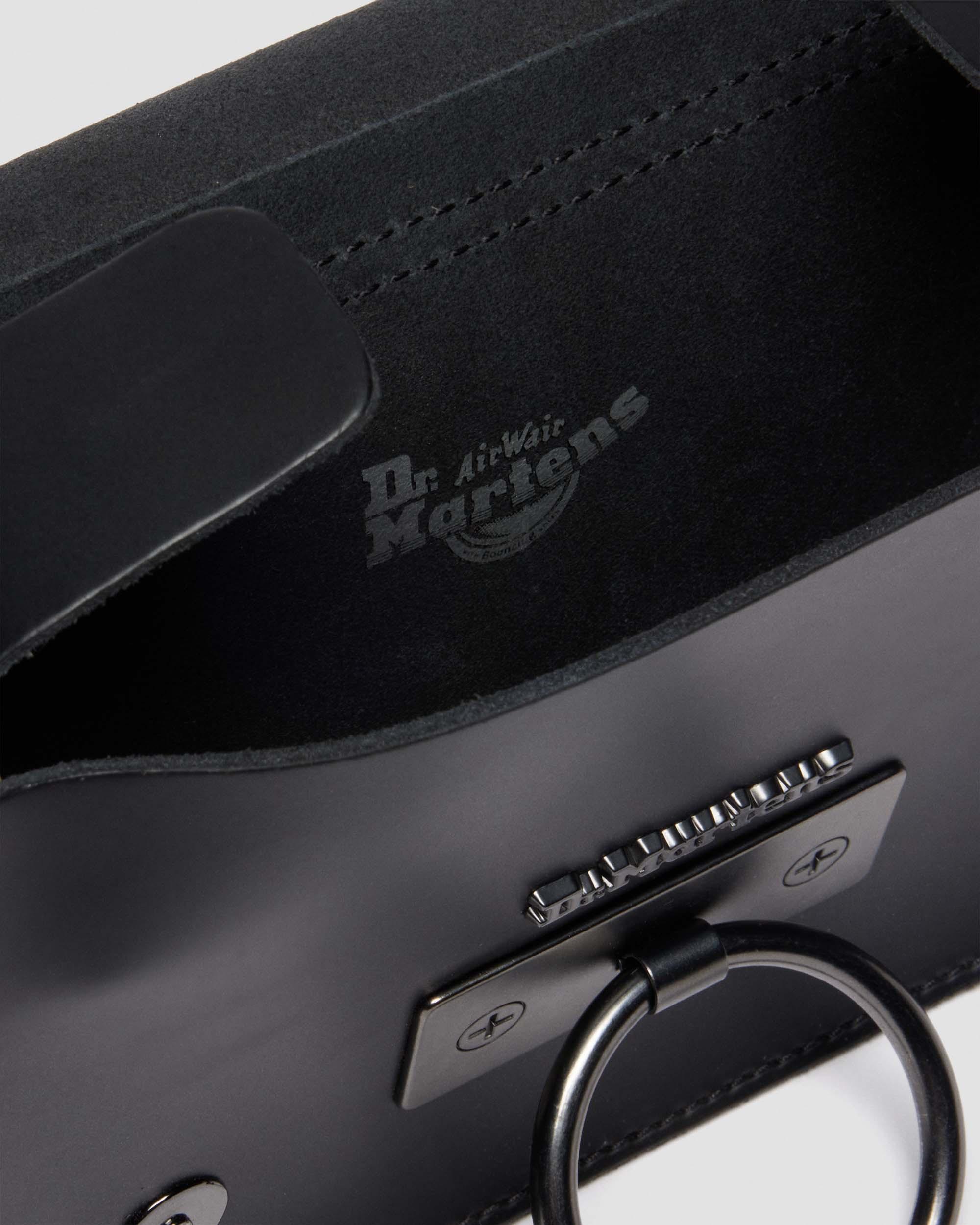 Dr. Martens' 7 Inch Kiev Leather Hardware Satchel In Black