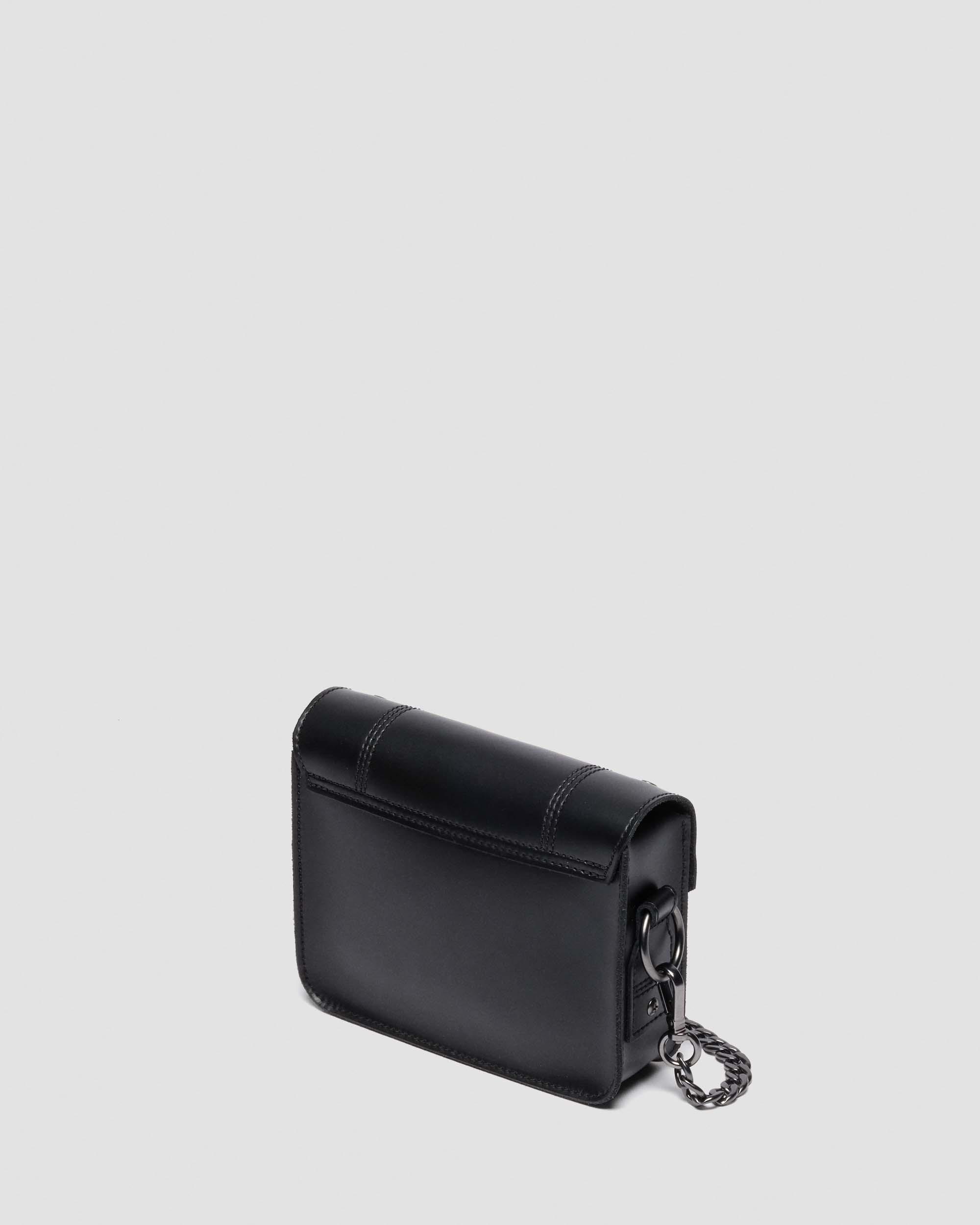 Dr. Martens' 7 Inch Kiev Leather Hardware Satchel In Black