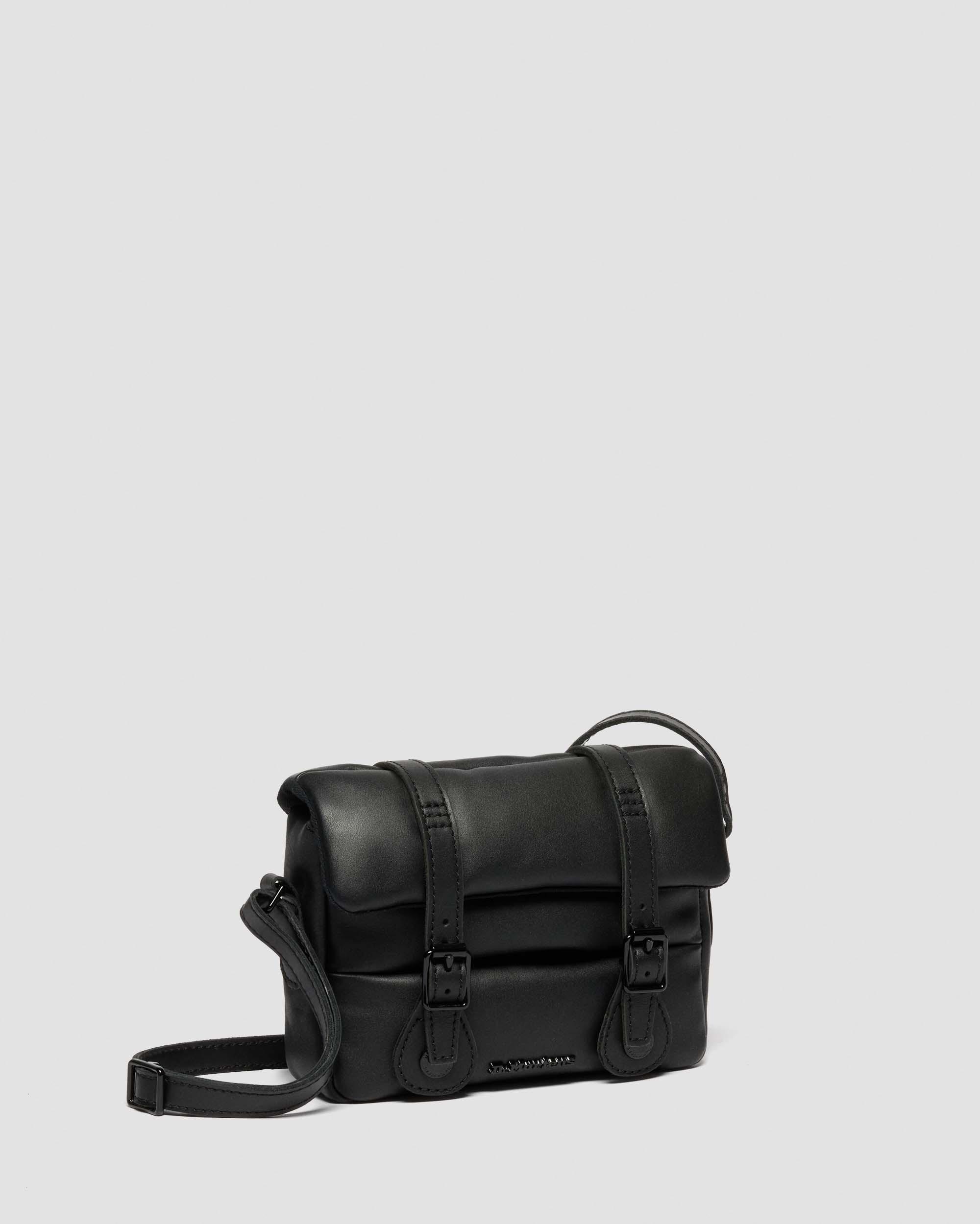 7 Inch Padded Leather Satchel in Black | Dr. Martens