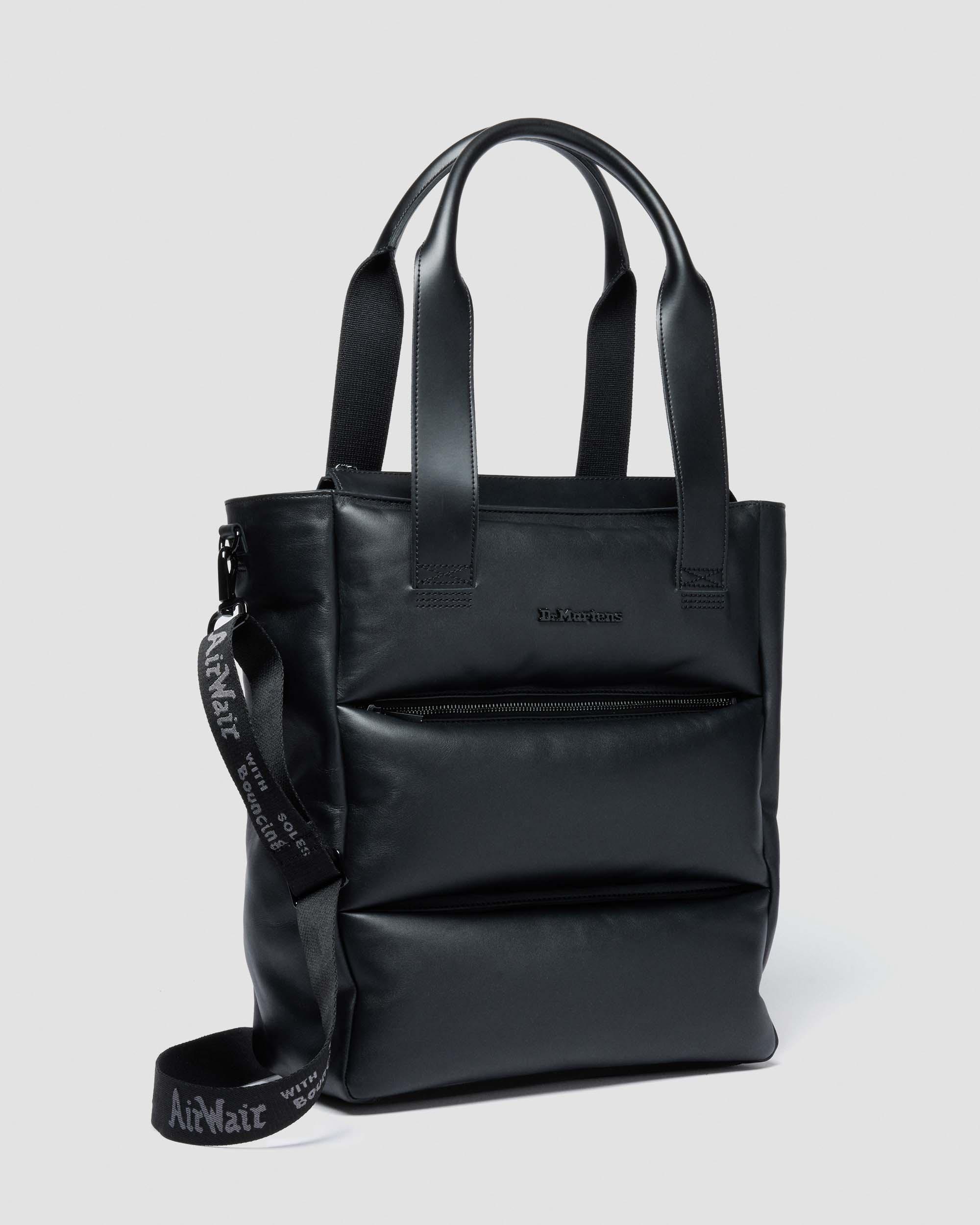 Leder Tote Bag in Schwarz