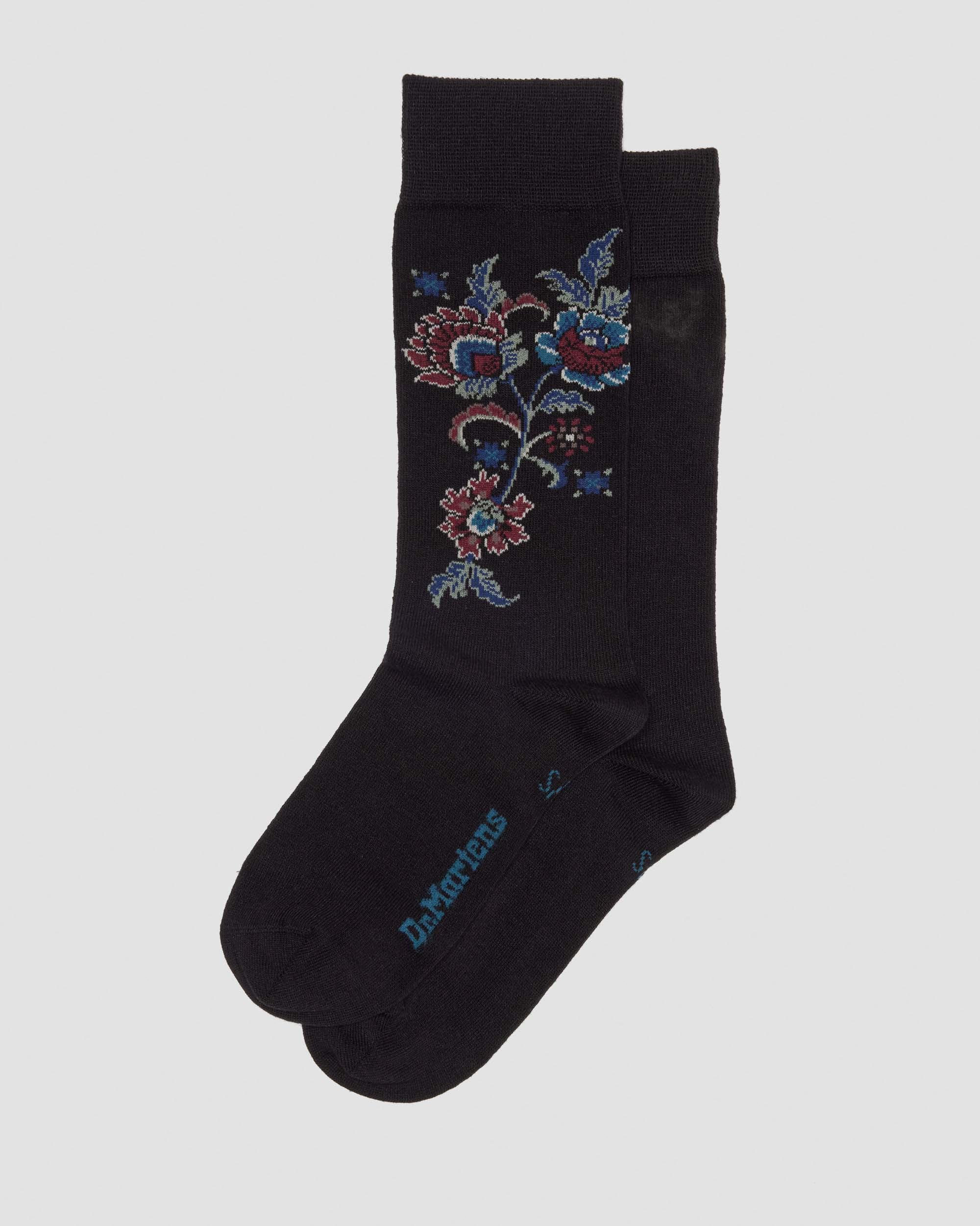 JACQUARD SOCKS in BLACK+MULTI