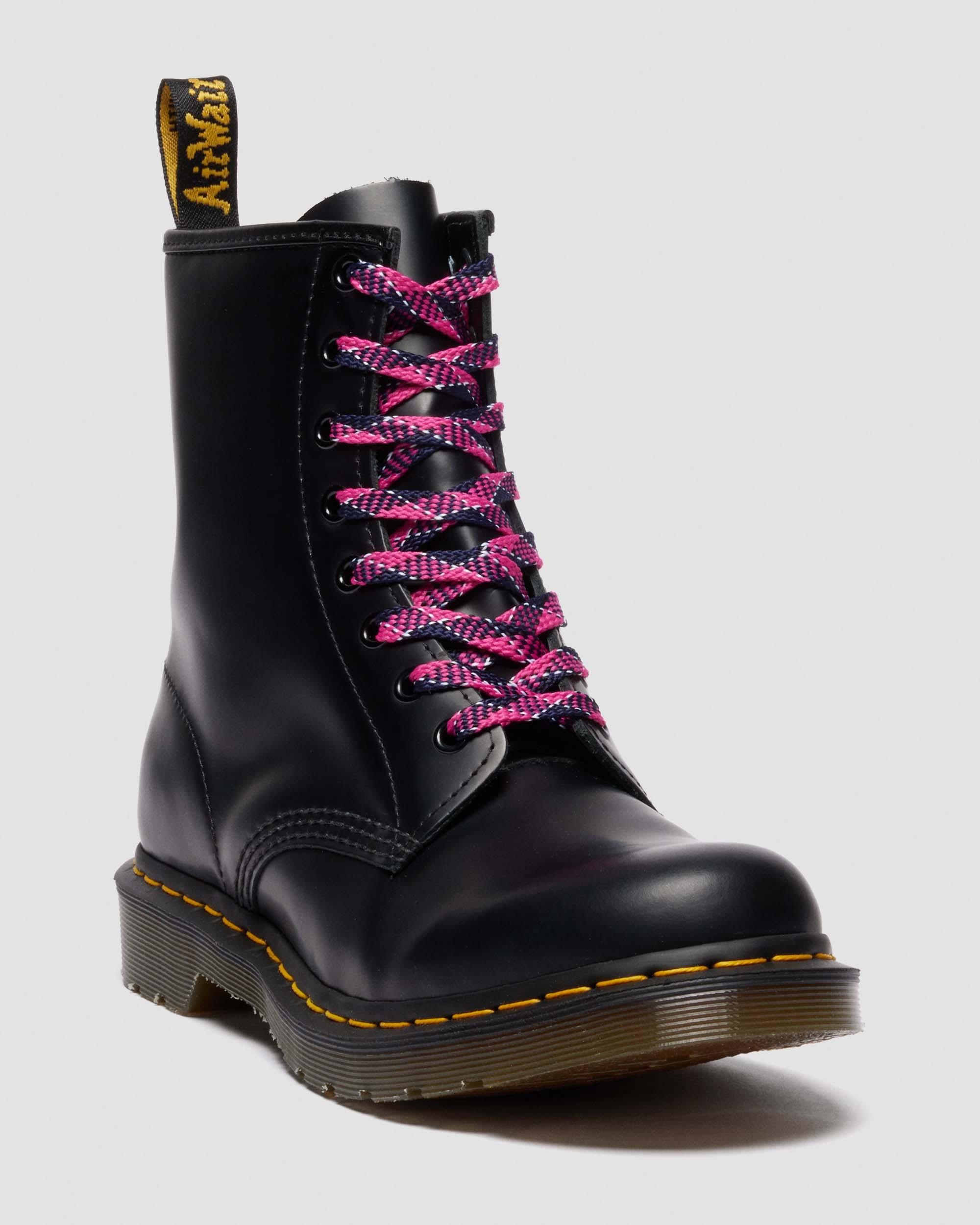 松鼠 140CM TARTAN SHOE LACES (8-10 EYE) in Pink Multi | Dr. Martens