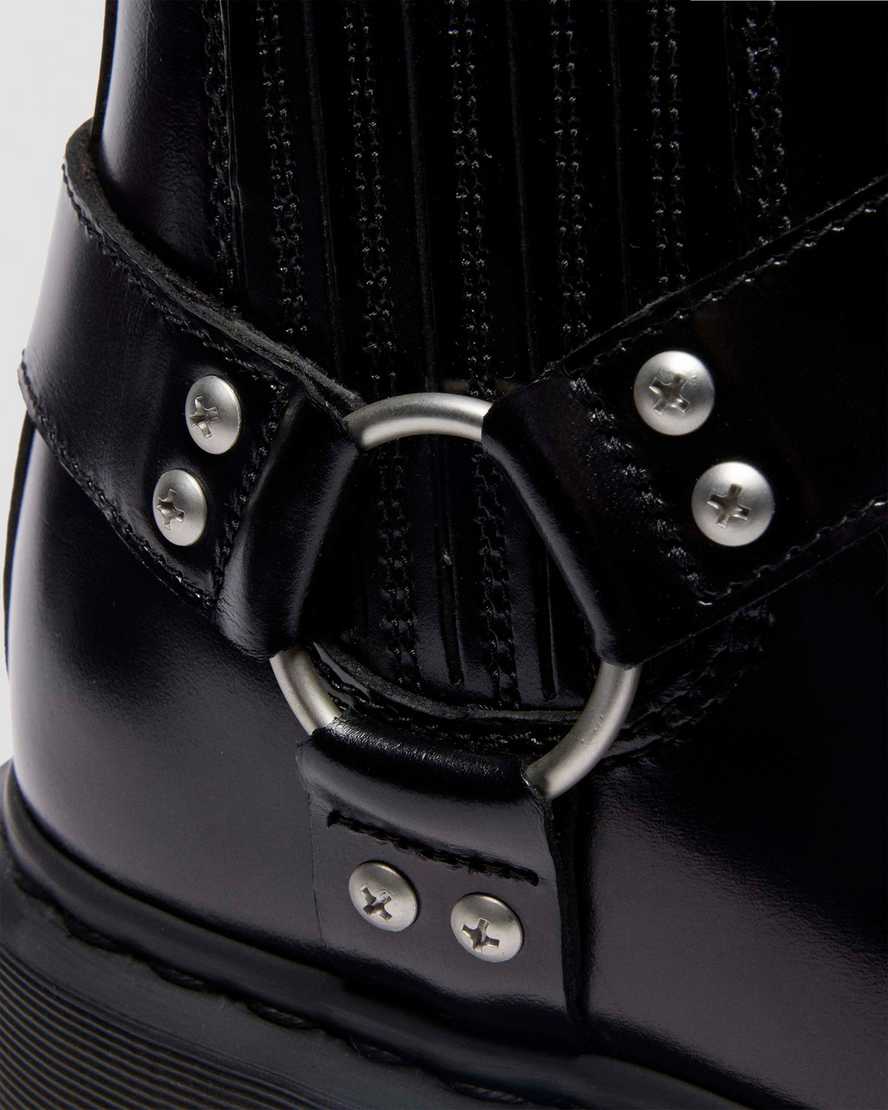 Dr. Martens' 2976 Harness Analaine Leather Chelsea Boots In Black