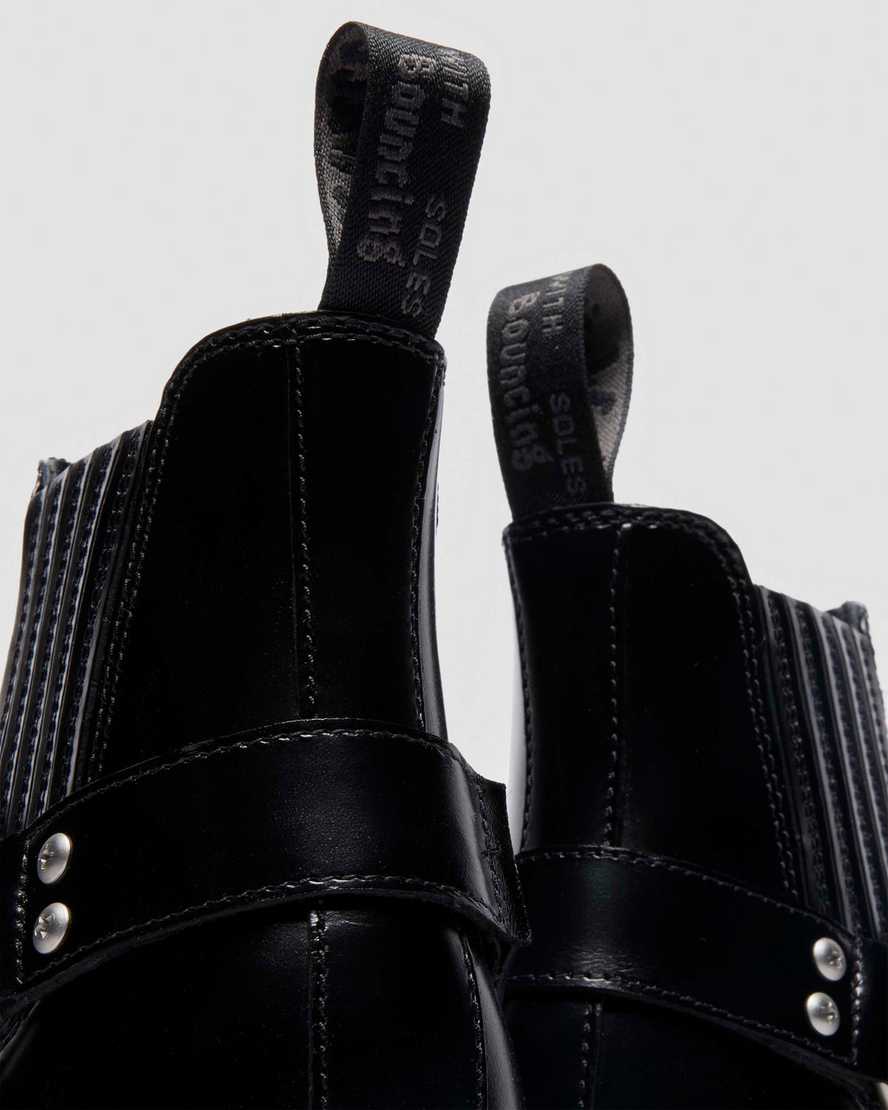 Dr. Martens' 2976 Harness Analaine Leather Chelsea Boots In Black