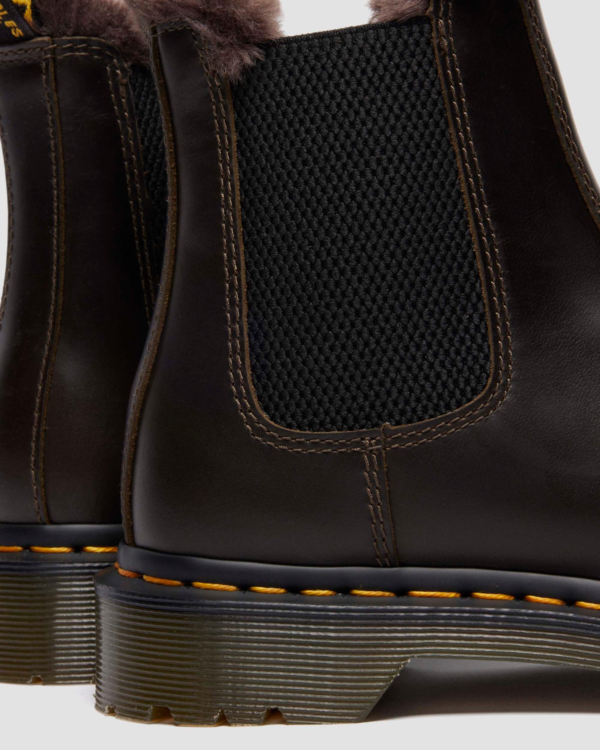 BOTAS CHELSEA 2976 LEONORE DE PIEL CON FORRO SINTÉTICO in Marrón Oscuro