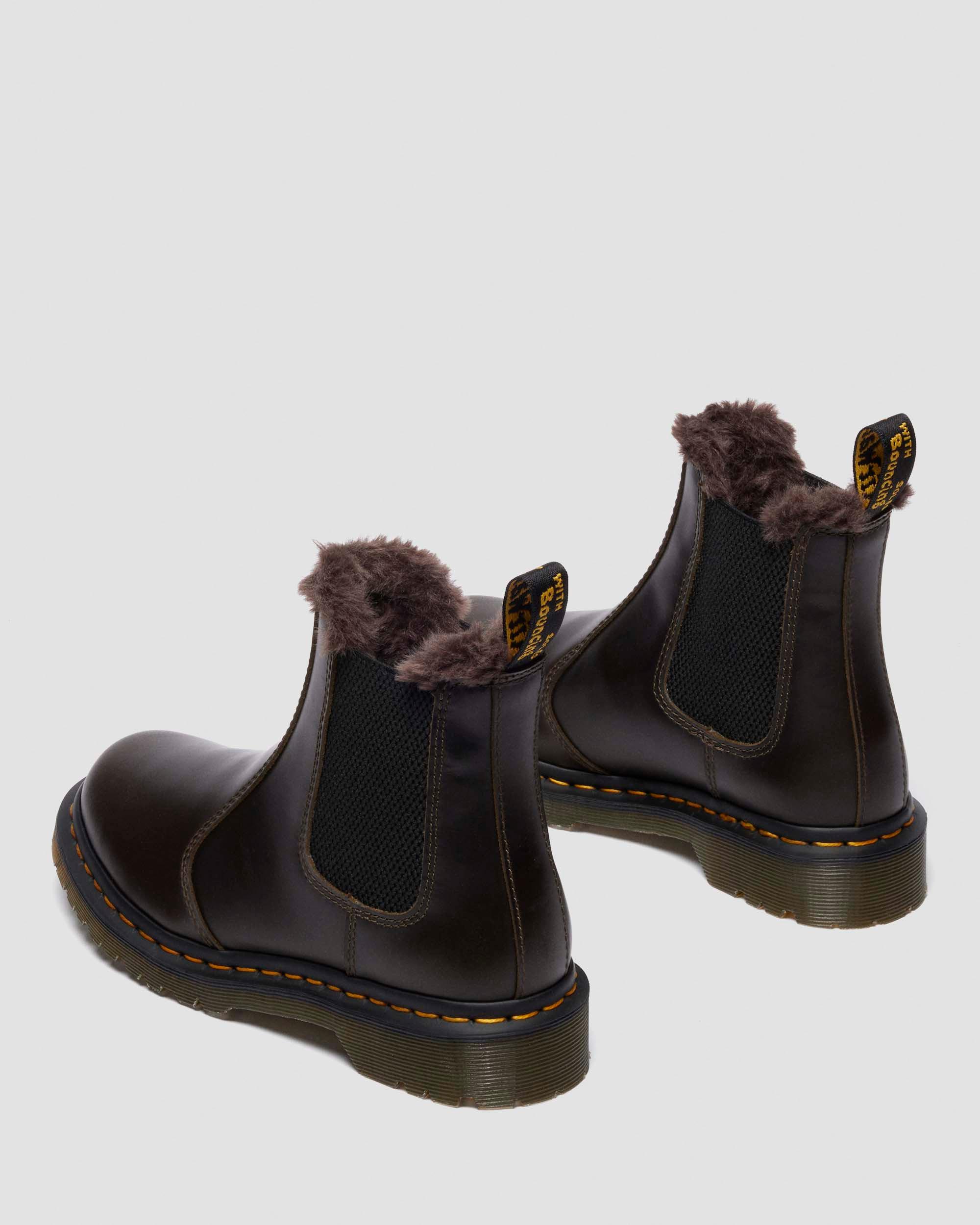 BOTAS CHELSEA 2976 LEONORE DE PIEL CON FORRO SINTÉTICO in Marrón Oscuro