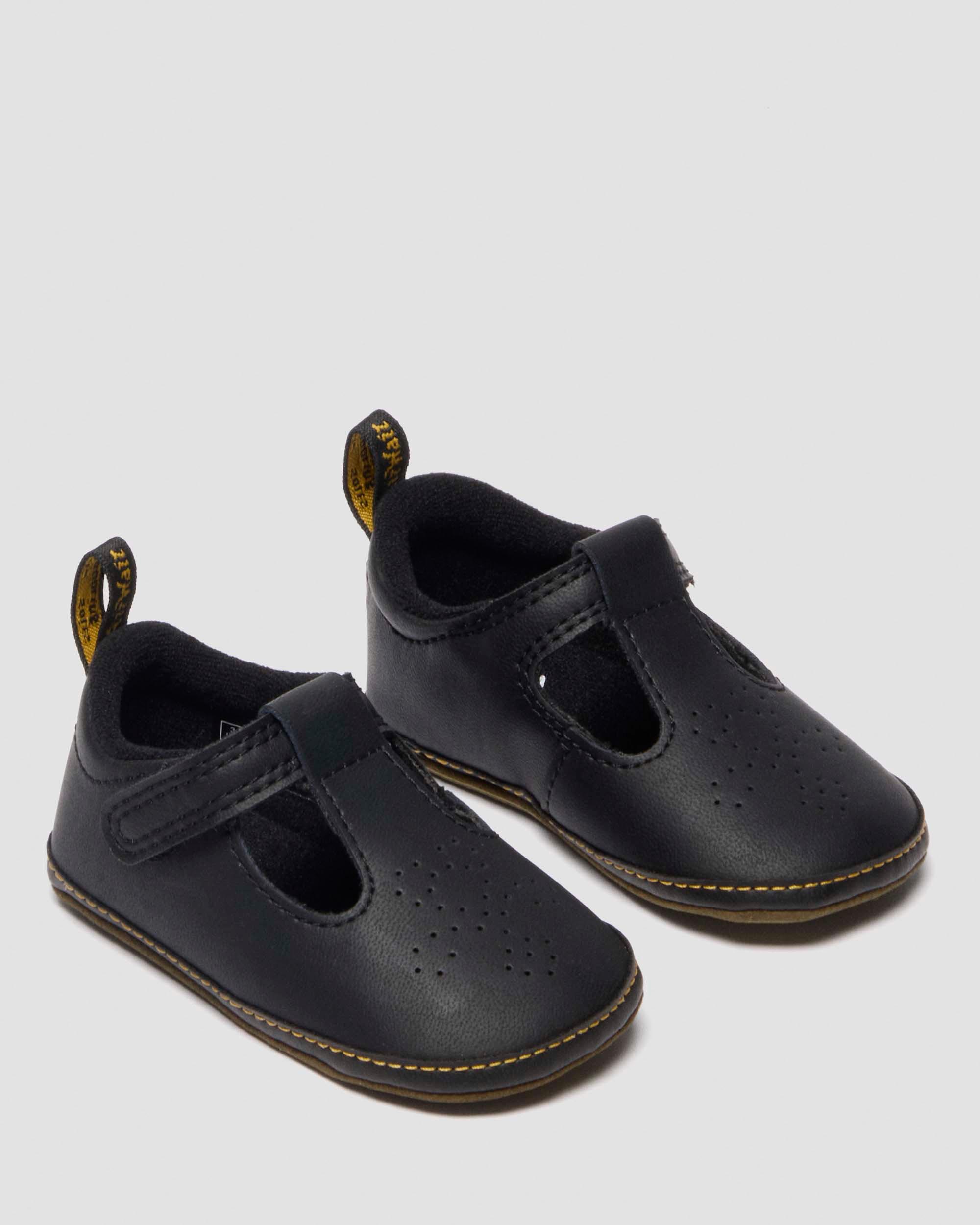 NEWBORN POLLEY PU-COATED LEATHER MARY JANE SHOES