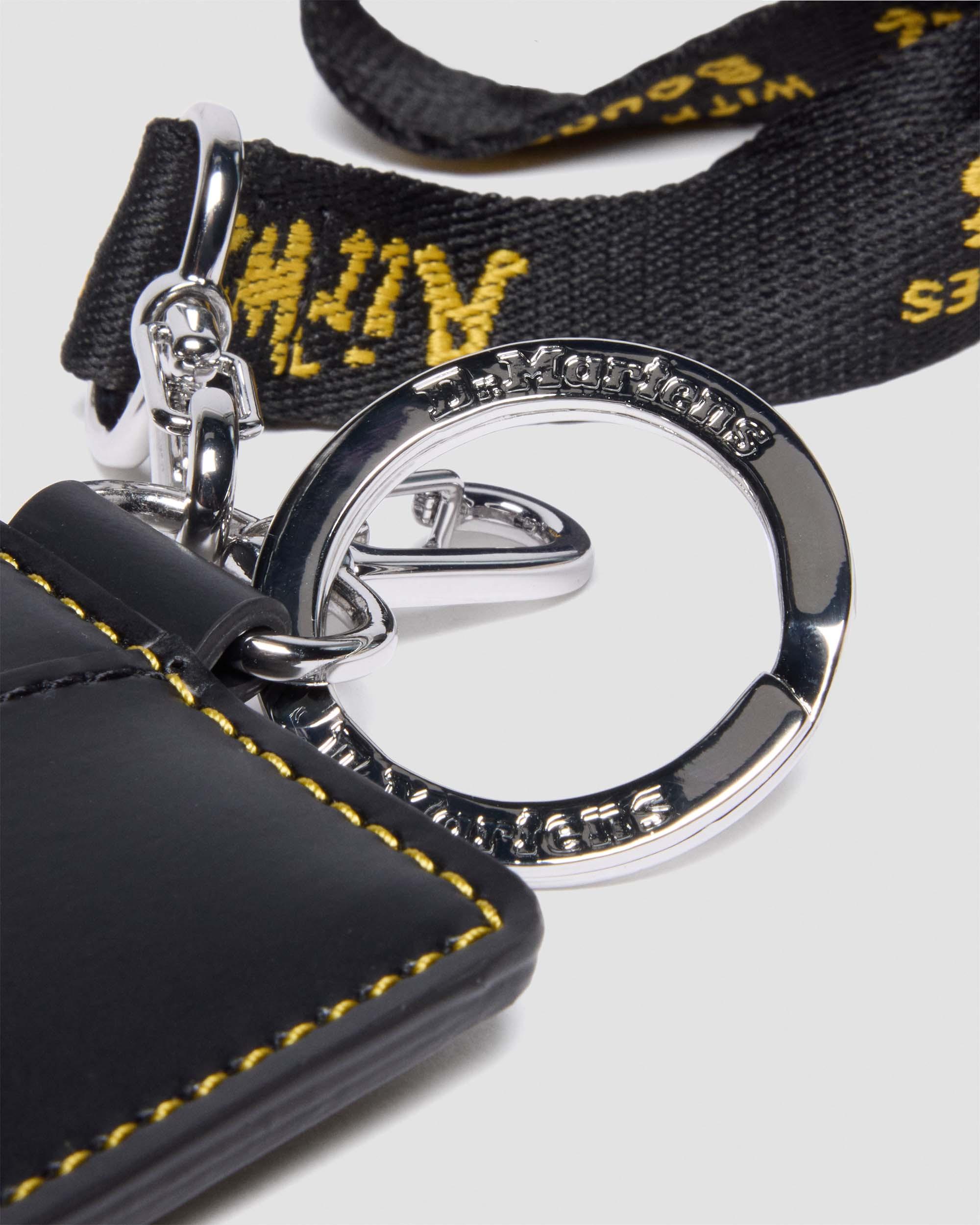 Dr. Martens キエフ レザー カードホルダー キーリング CARD HOLDER in Black | Dr. Martens