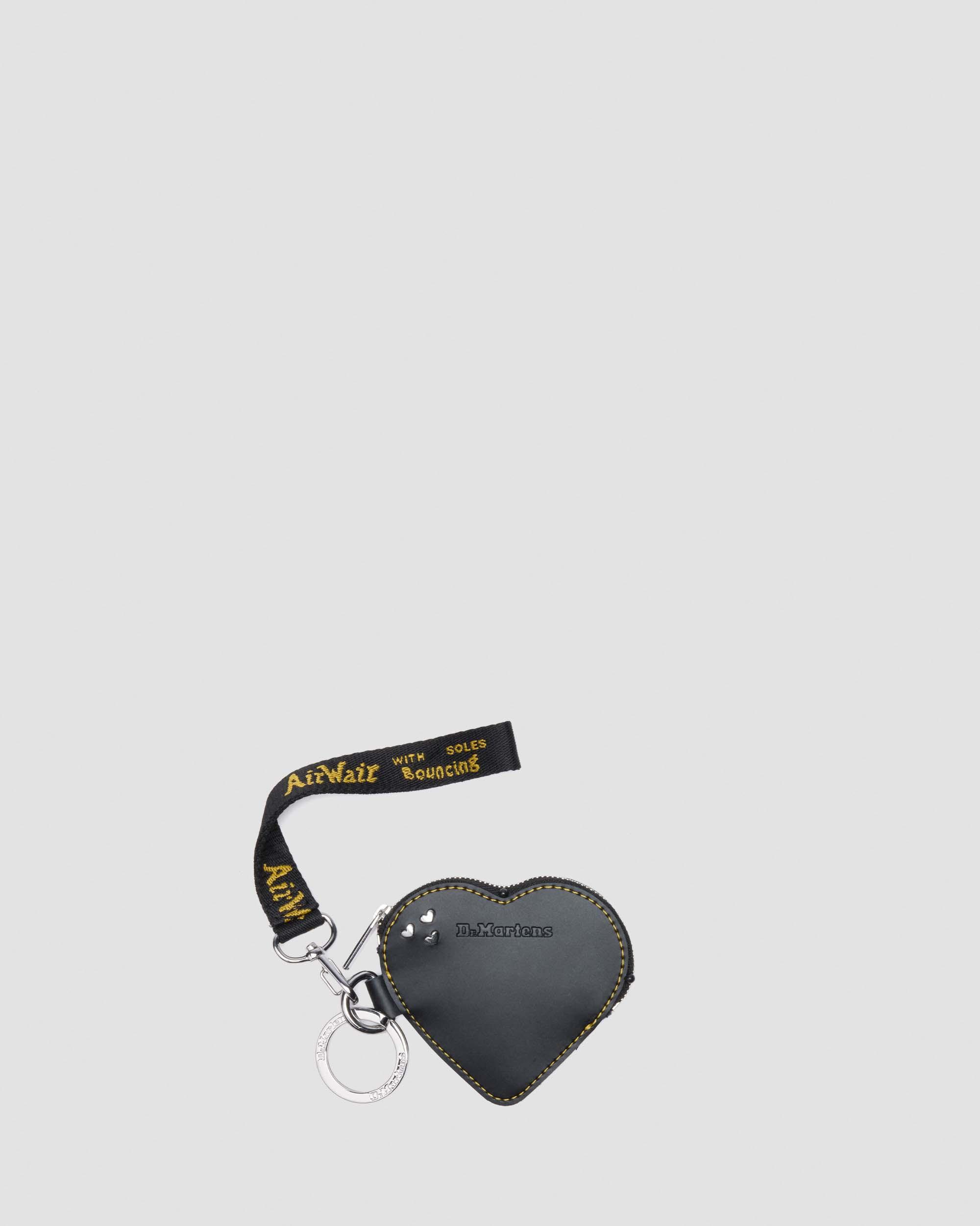Borsa a forma di cuore in pelle con portachiavi