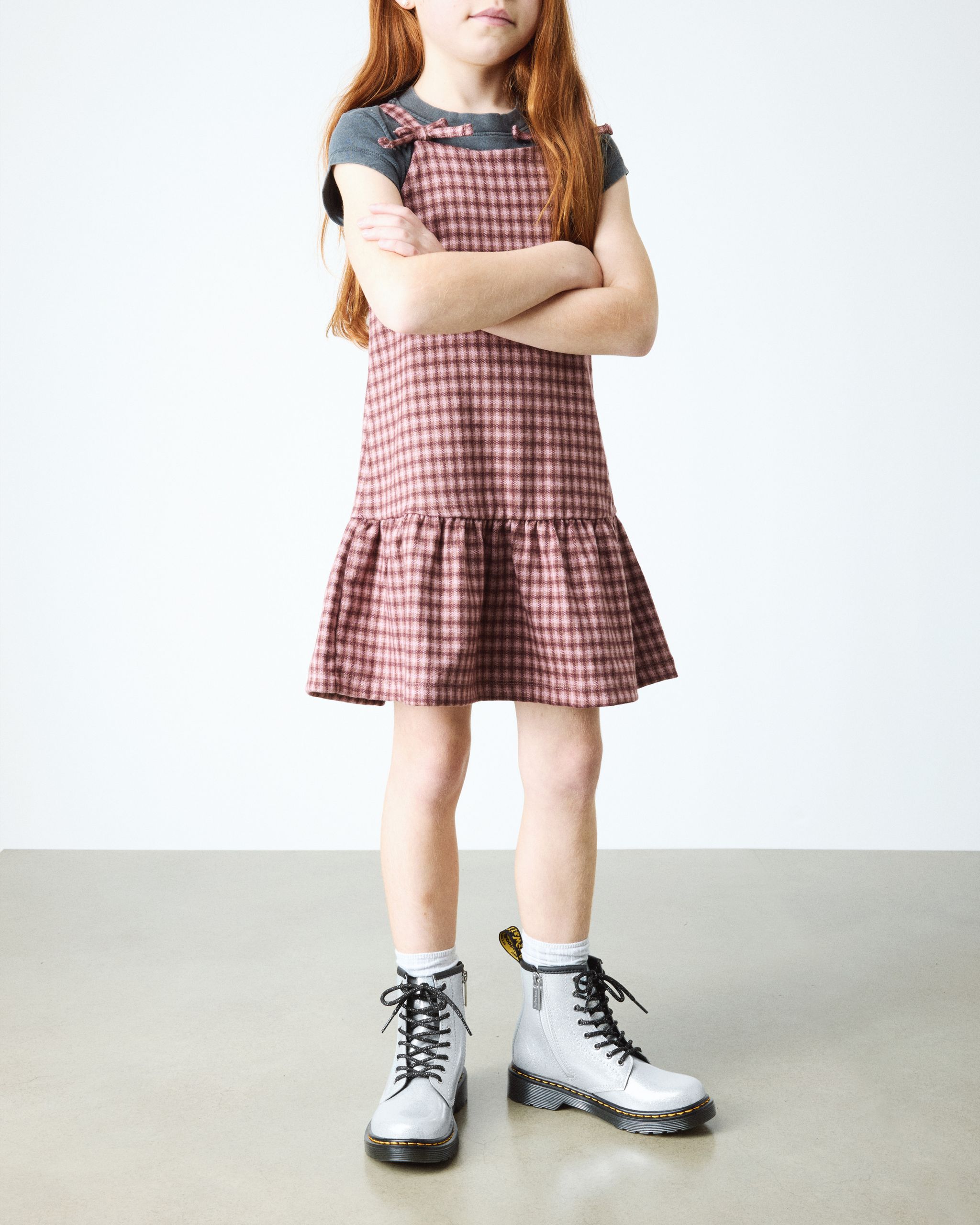 JUNIOR 1460 GLITTER PATENT LEATHER BOOTS product image