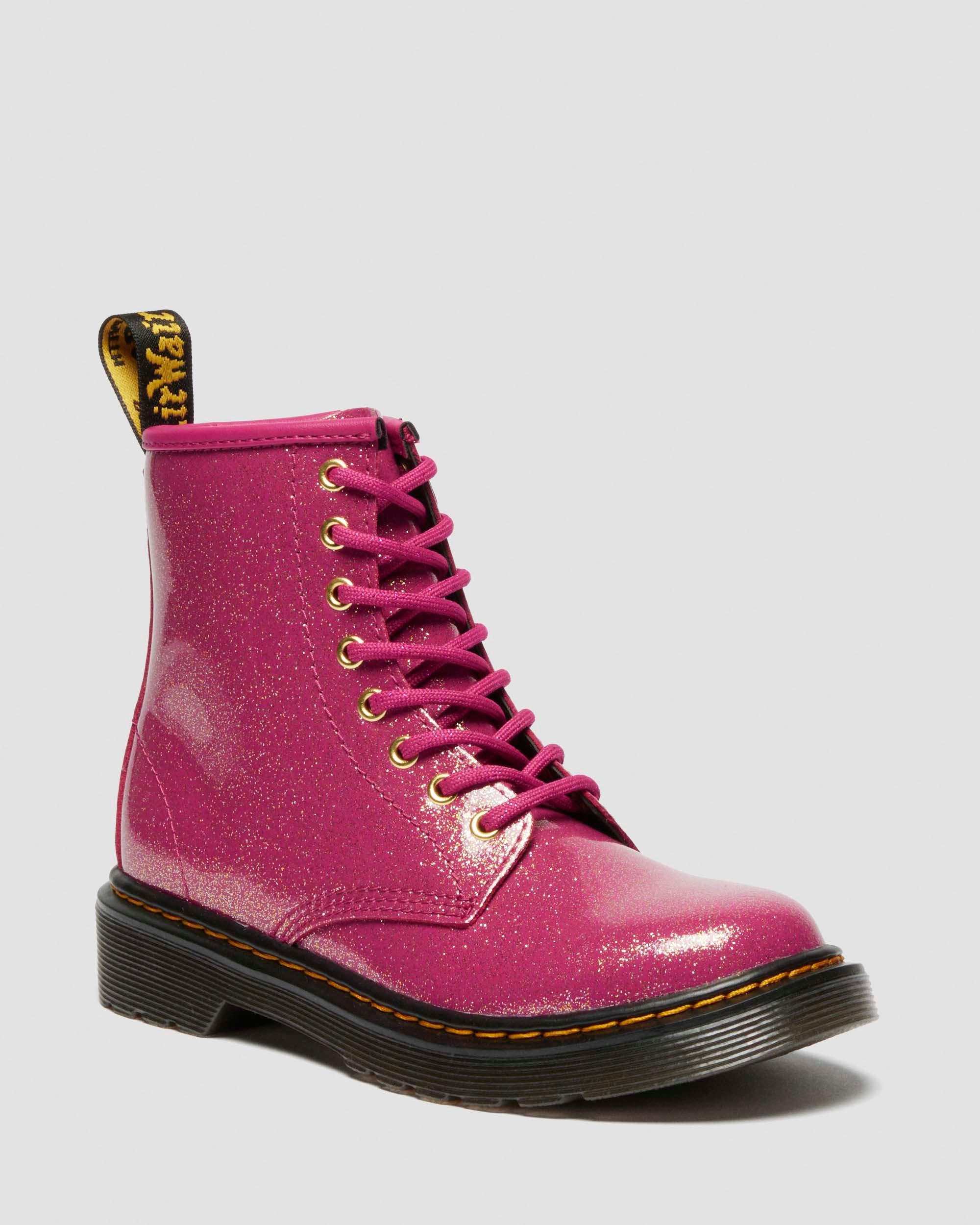 JUNIOR 1460 GLITTER PATENT LEATHER  BOOTS