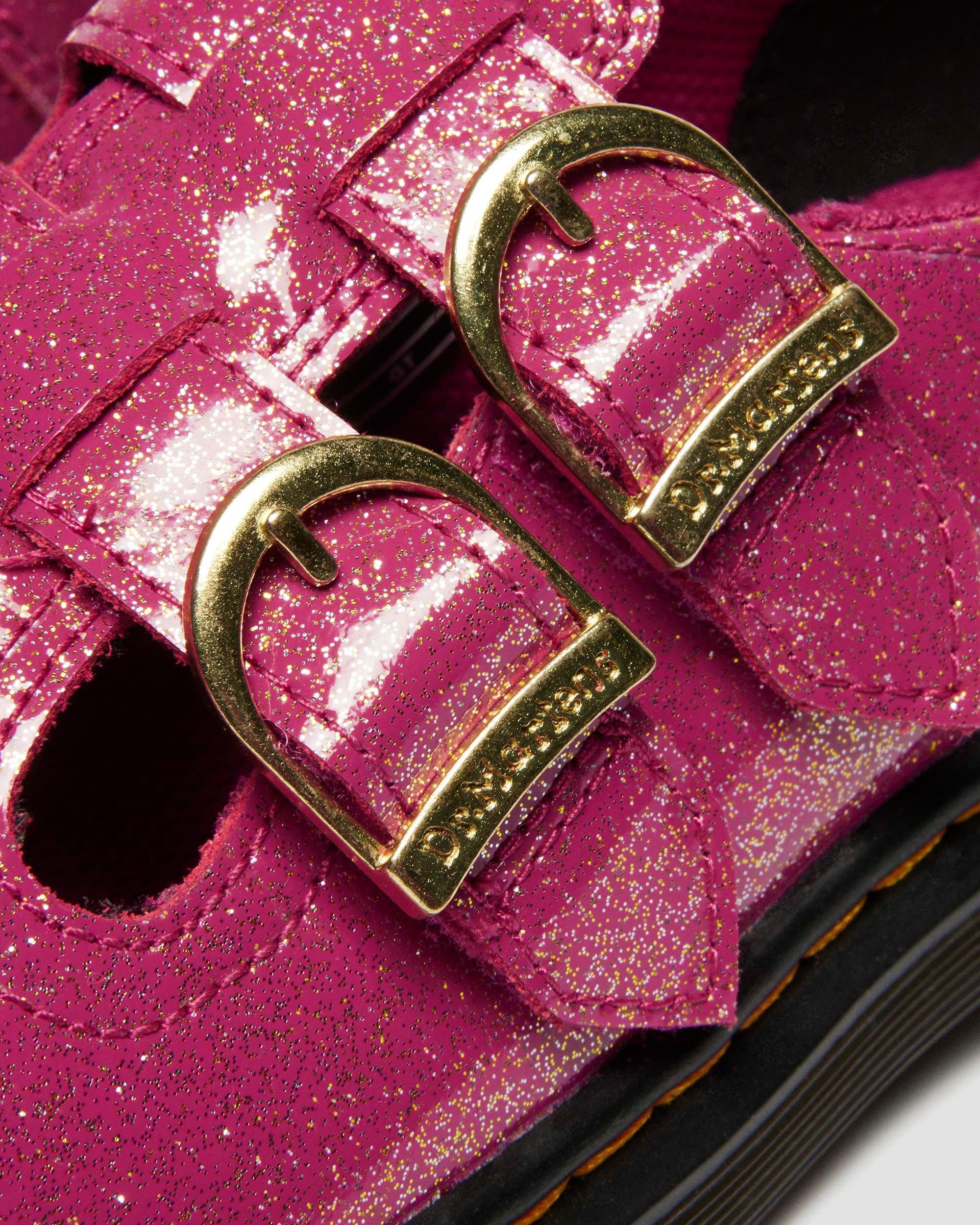8065 LAKLEREN GLITTER MARY JANE SCHOENEN VOOR KINDEREN in Roze, Zilver & Goud