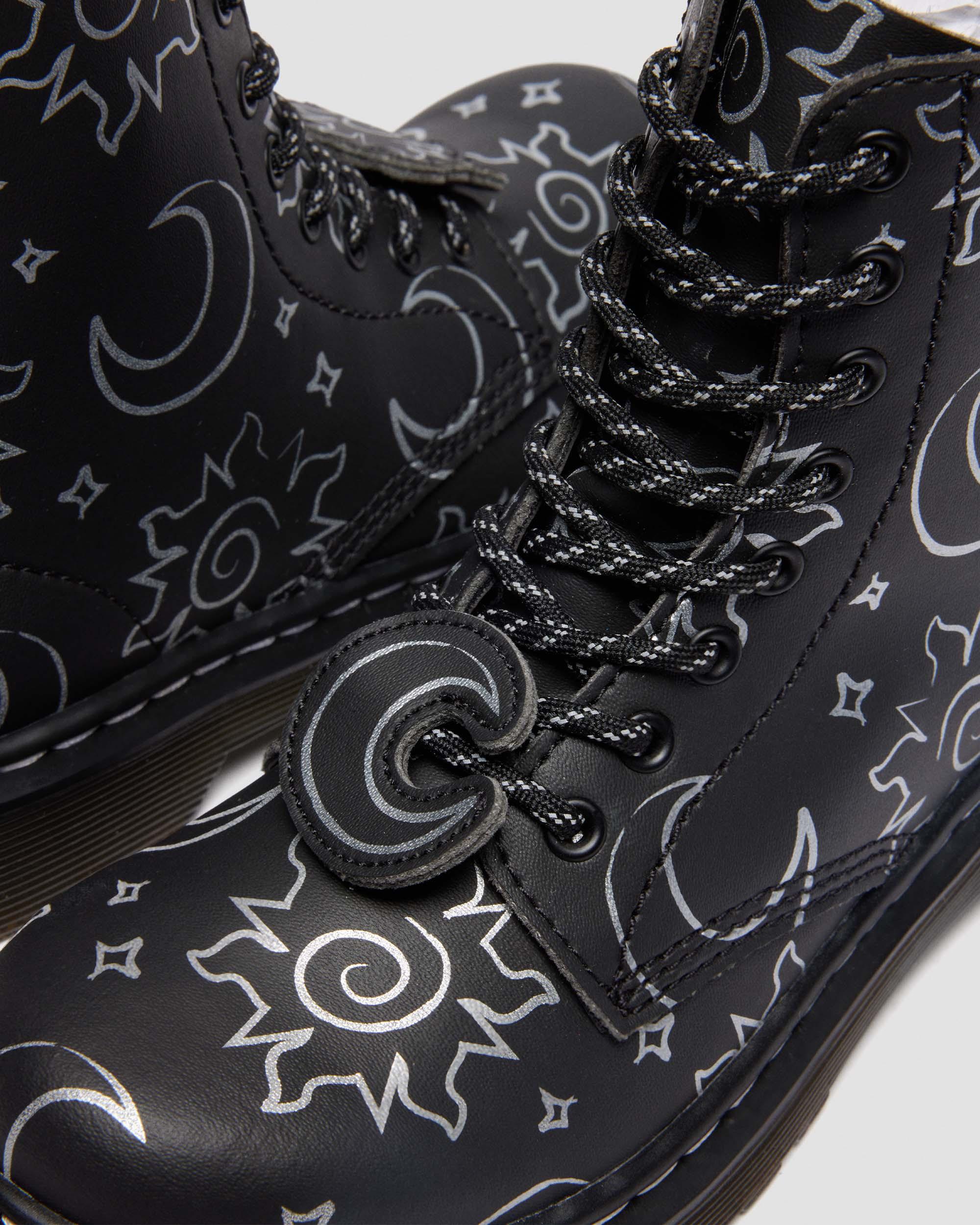 Dr. Martens 1460 Junior Reclaimed Leather Boots In Animal Print