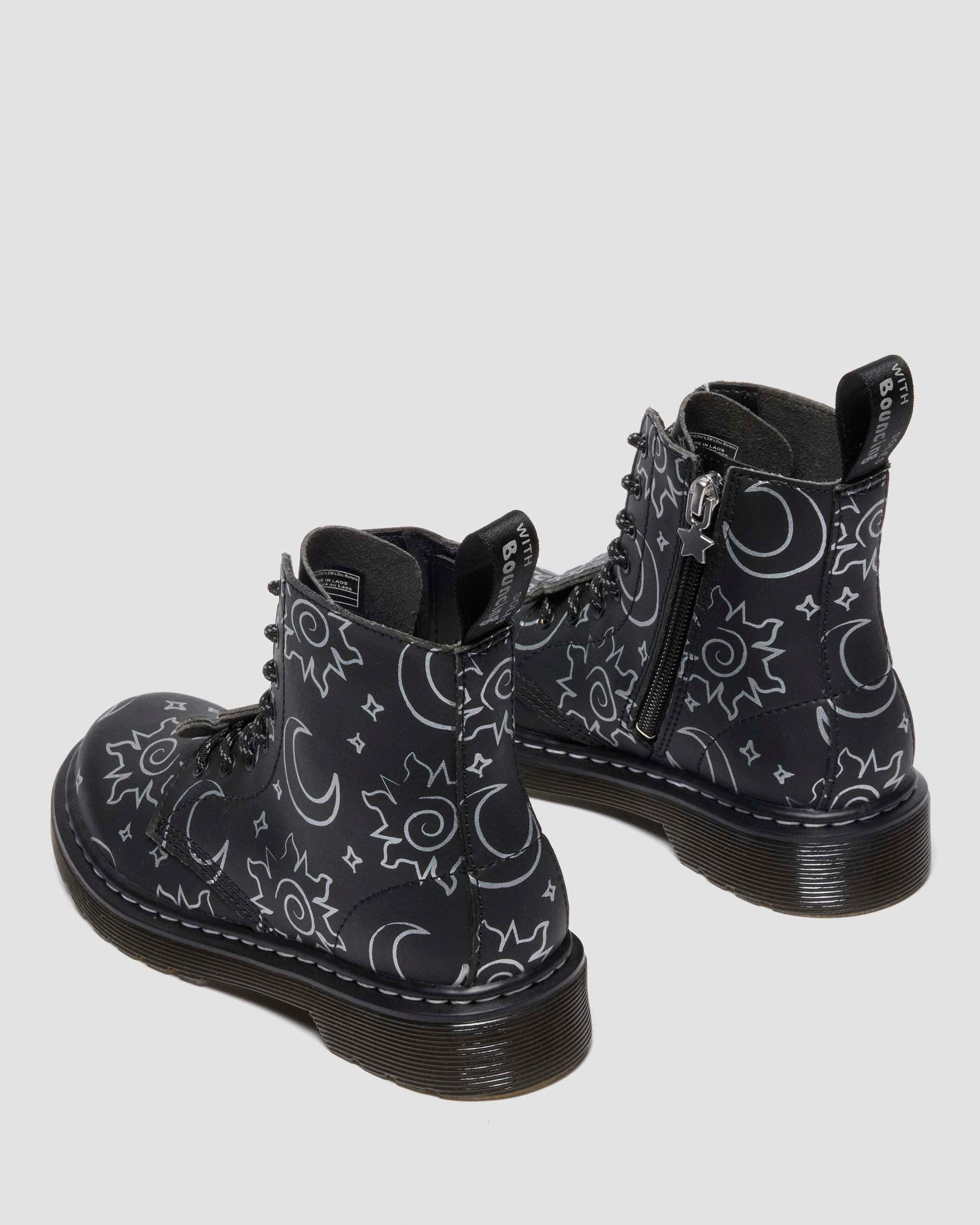 Dr. Martens 1460 Junior Reclaimed Leather Boots In Animal Print