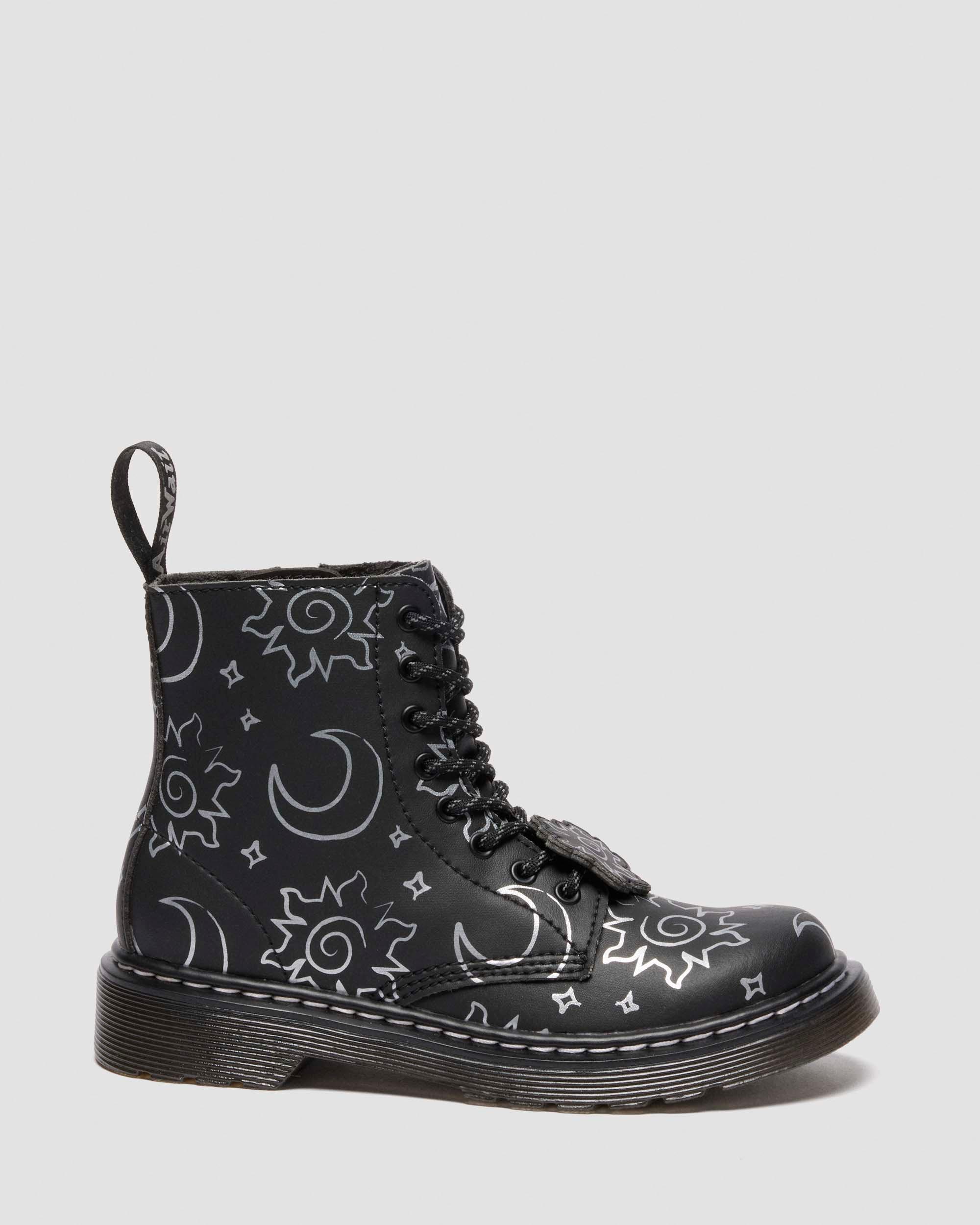 Dr. Martens 1460 Junior Reclaimed Leather Boots In Animal Print