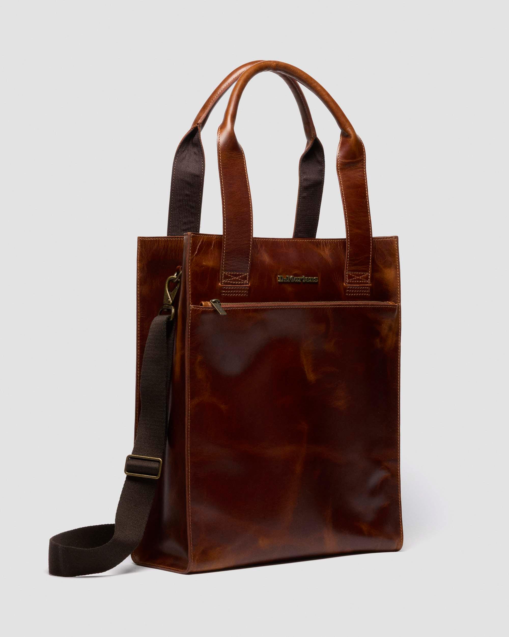 LEATHER TOTE BAG in Amber Tan | Dr. Martens