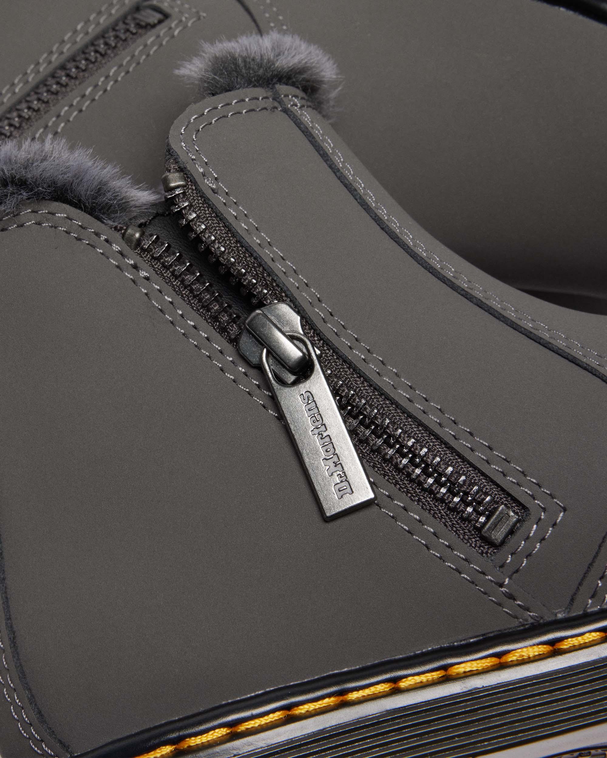 JUNIOR 2976 LEONORE FAUX FUR LINED CHELSEA BOOTS in Grey