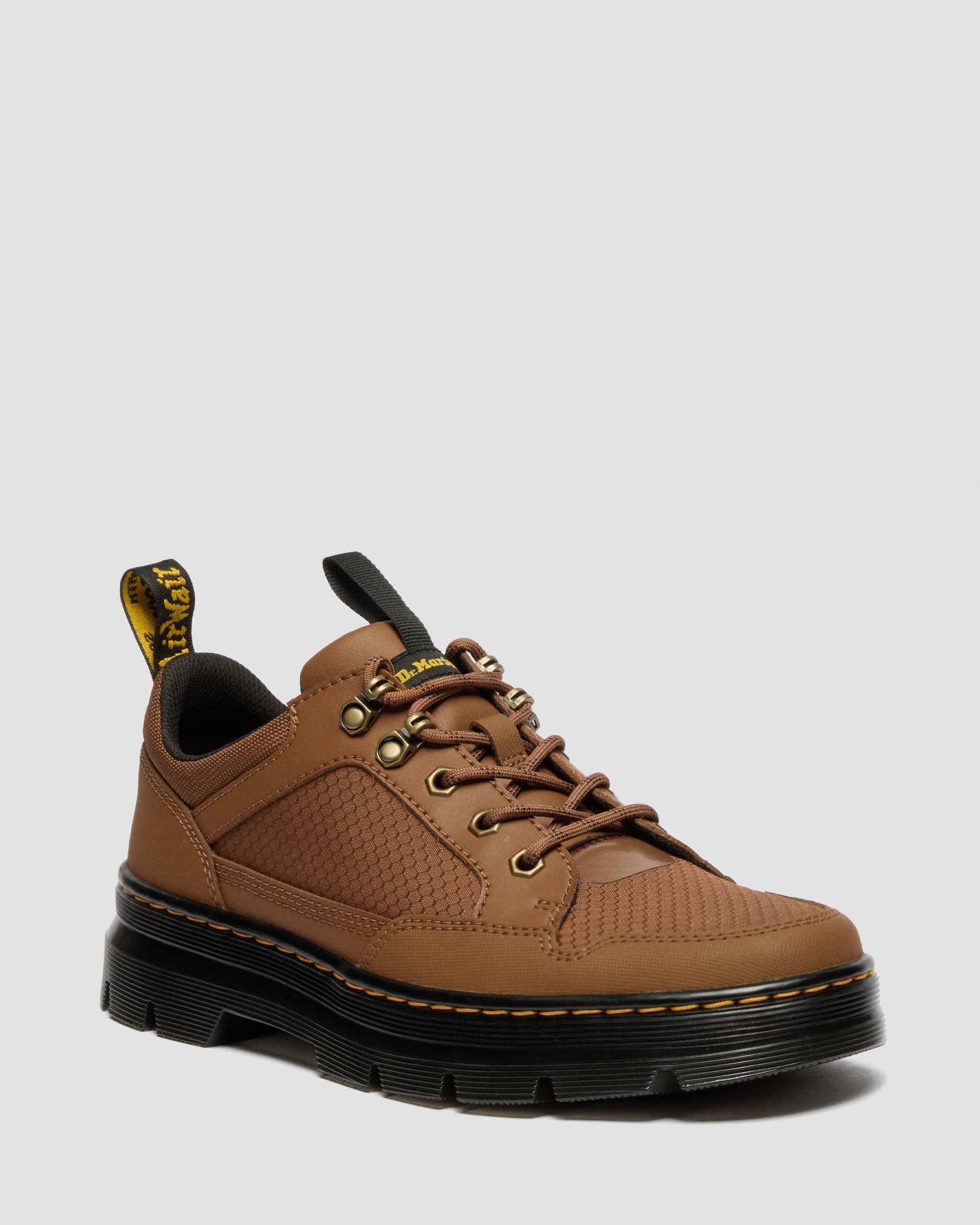 Reeder MK.02 Canvas & Leather Utility Shoes in SEPIA BROWN