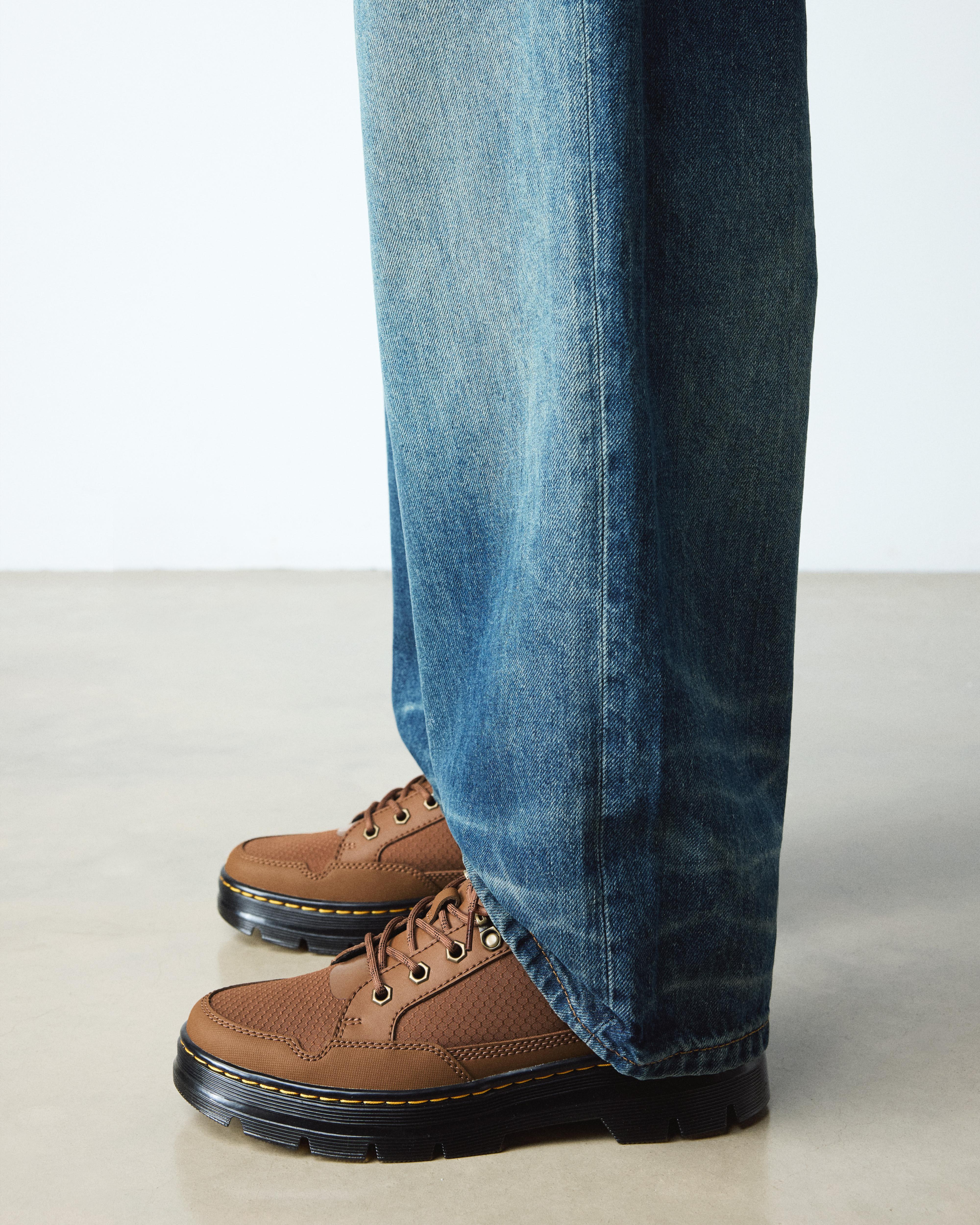 Reeder MK.02 Canvas & Leather Utility Shoes in SEPIA BROWN | Dr