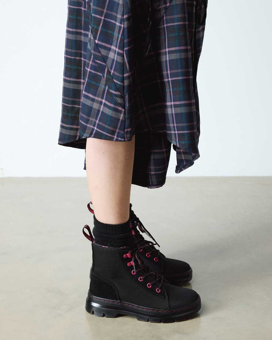 Dr. Martens' Combs W Suede Utility Boots In Black