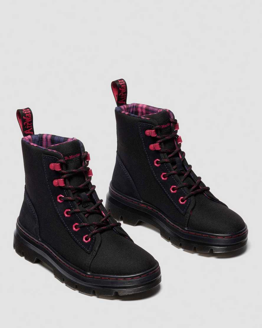 Dr. Martens' Combs W Suede Utility Boots In Black