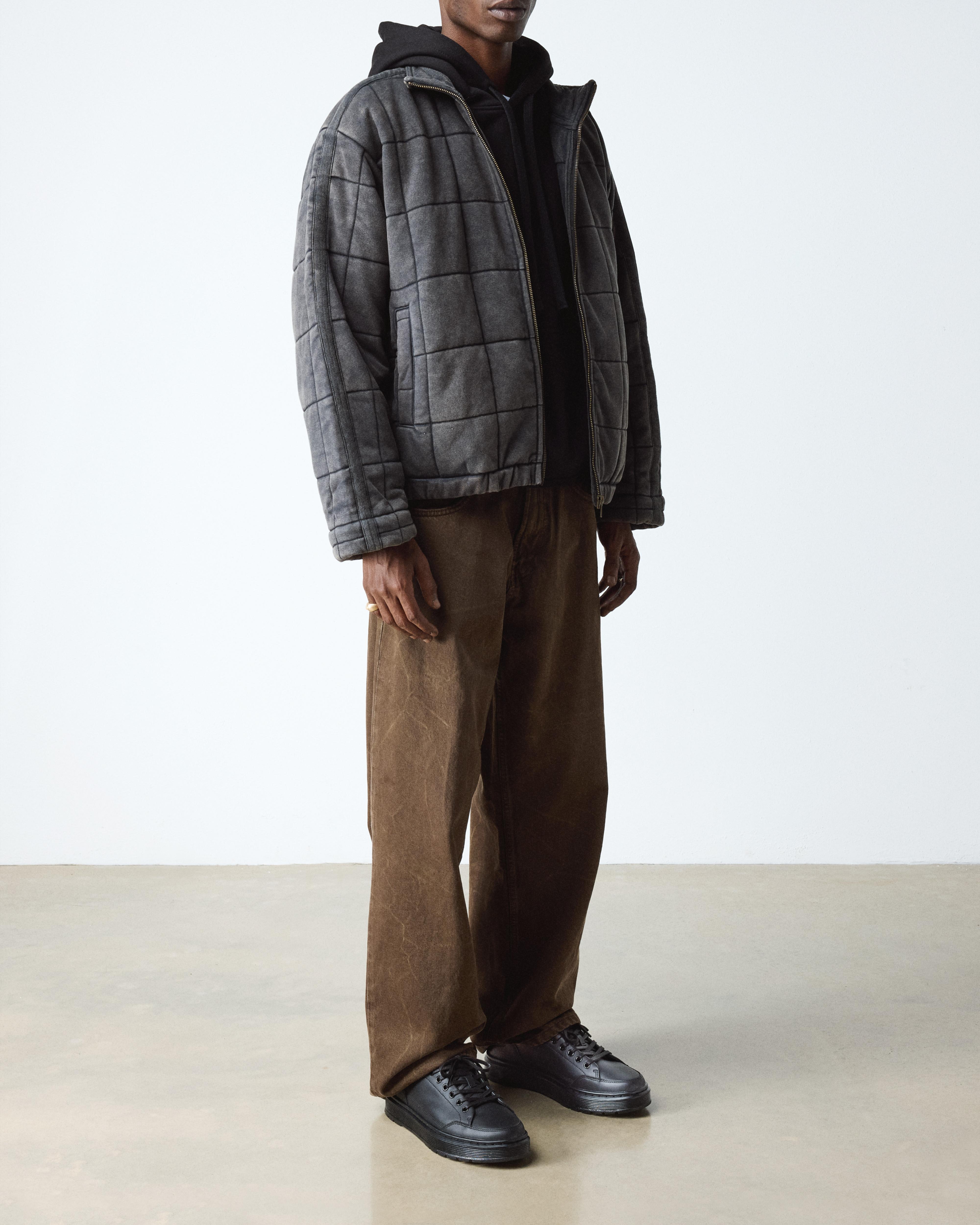 BROOKLINE 6-EYE NAPPA LEATHER SHOES in Black