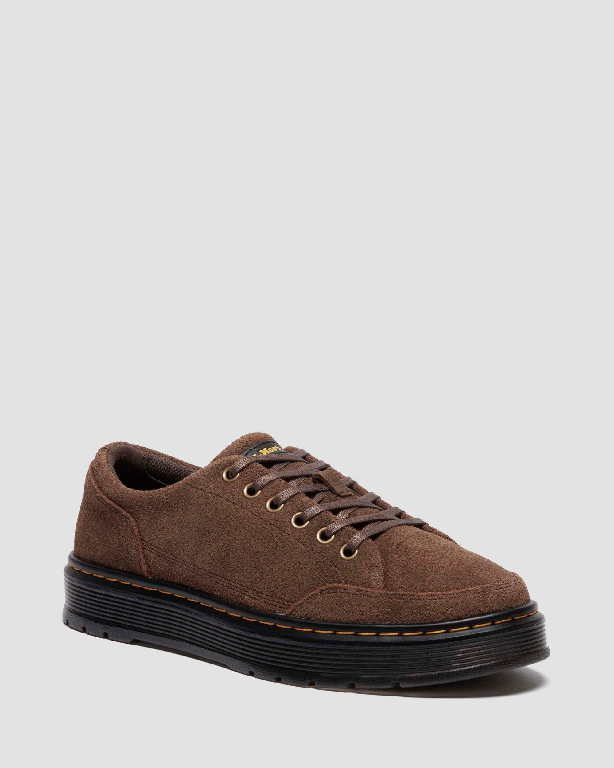 BROOKLINE 6-EYE BRONX SUEDE SHOES in DARK BROWN | Dr. Martens™