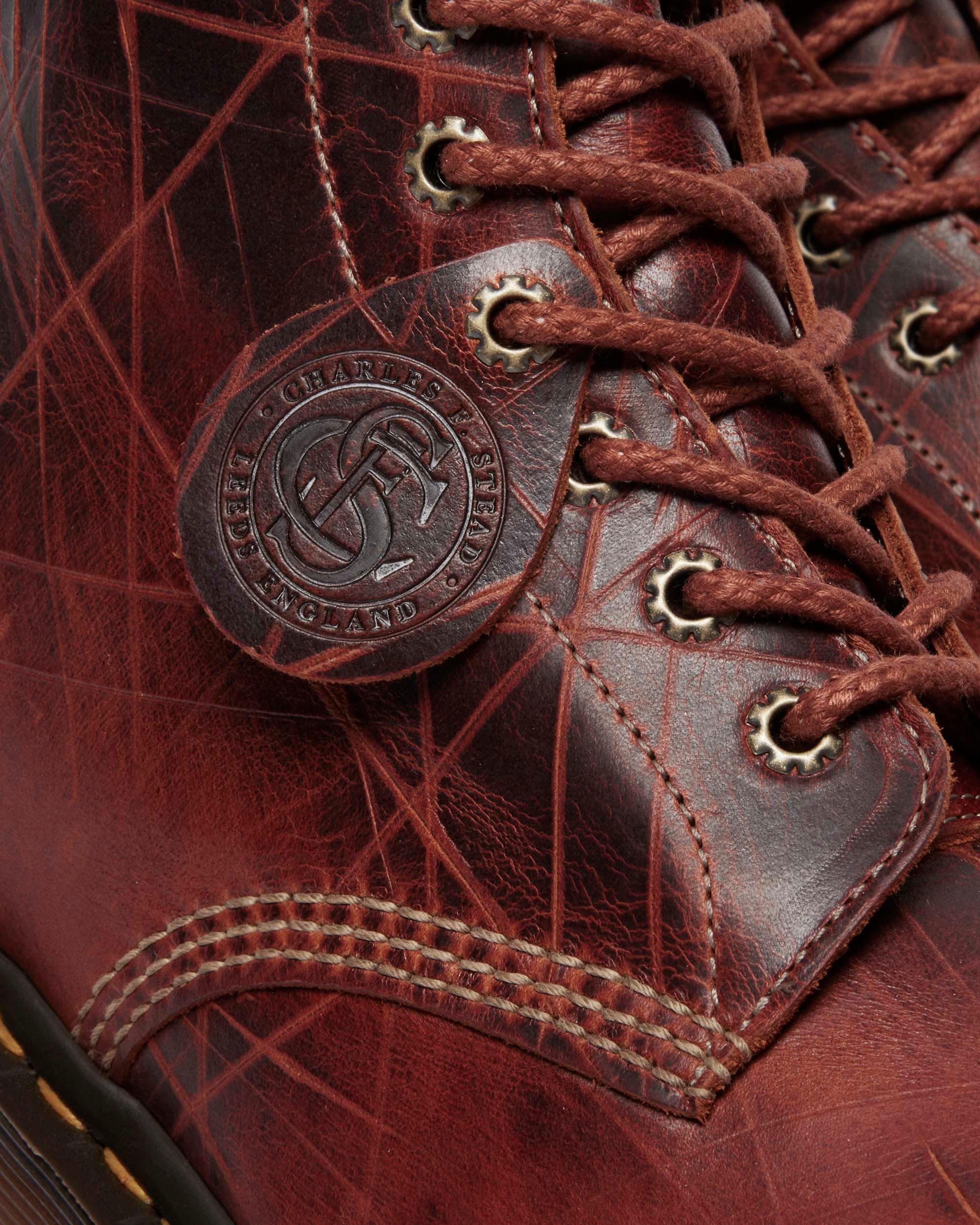 1460 Bex Made In England Leather Bump Toe Boots in CARAMEL BROWN