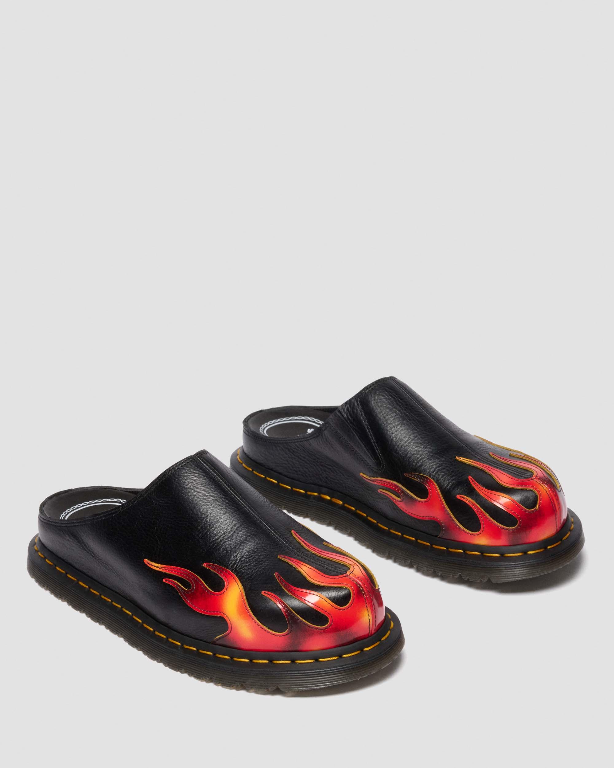 SAN MULE FLAME in Black, Red & Yellow