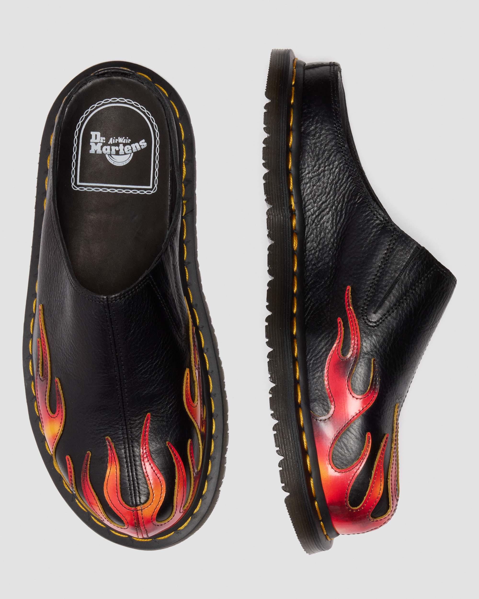 SAN MULE FLAME in Black, Red & Yellow
