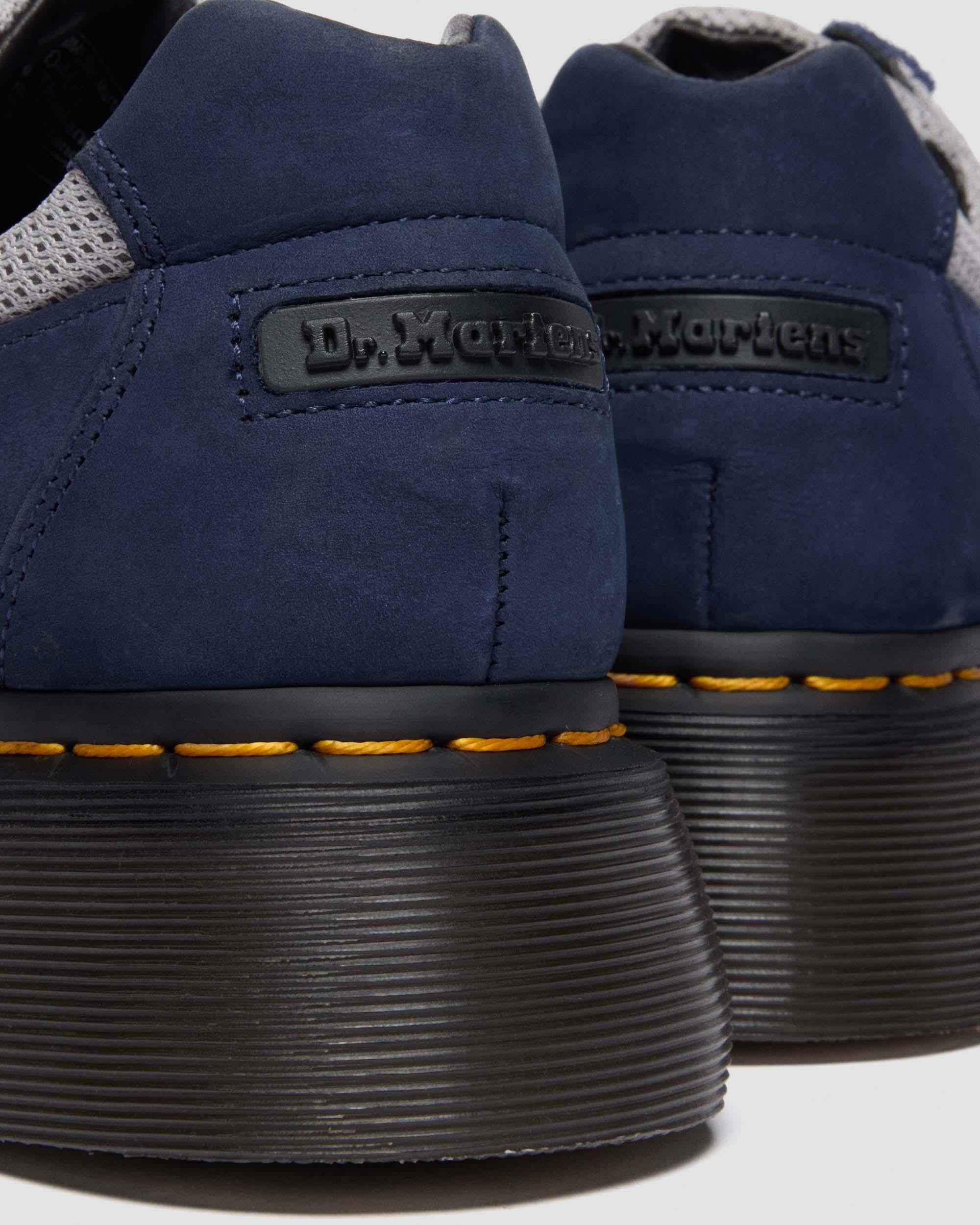 Buzz Strap Mixed Material Shoes in MIDNIGHT BLUE+MID GREY