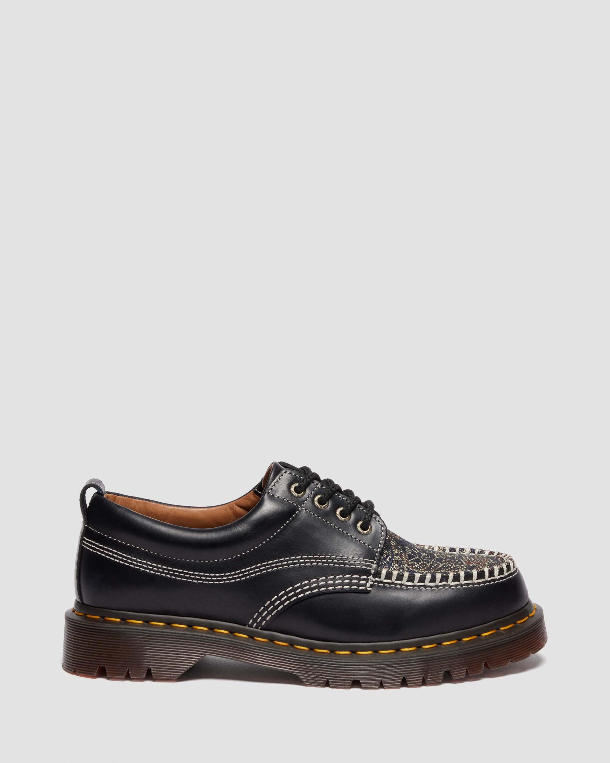 Dr. Martens Moccasin-style Lowell Shoes With Contrast Stitching In Multi