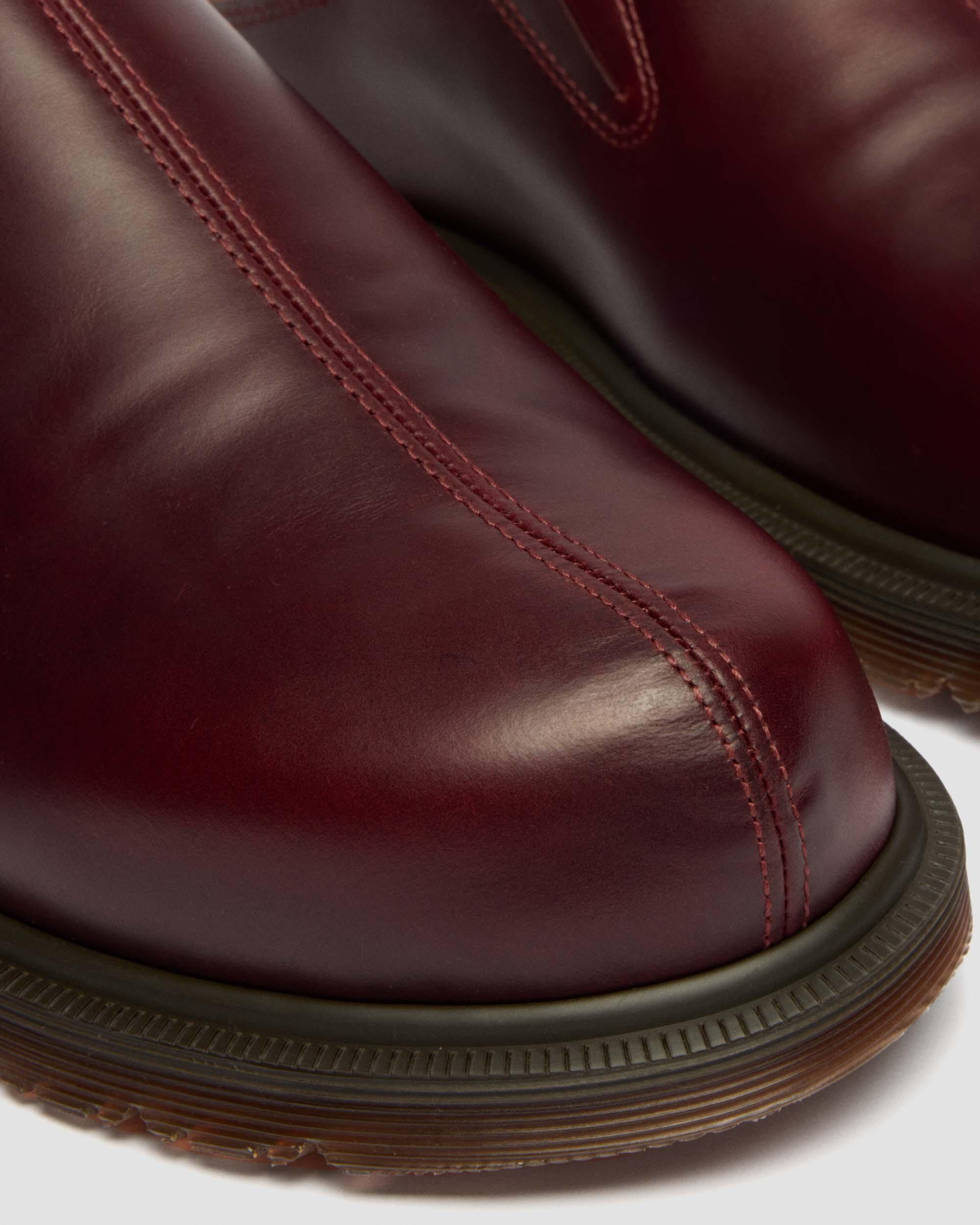 SAN LEATHER MULES in Cherry Red