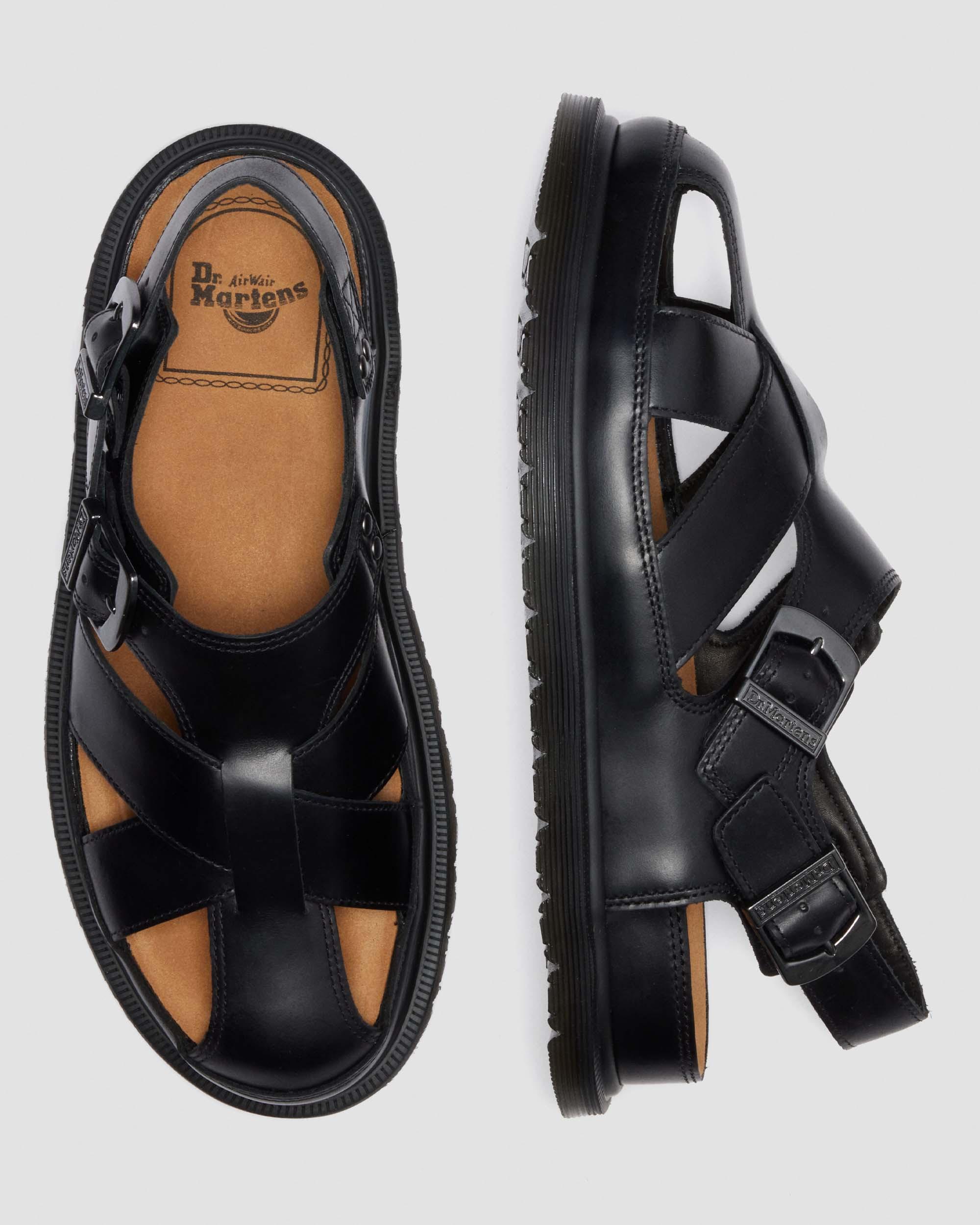 Dr Martens★ARCHIVE FISHERMAN SUEDE SANDALS★兼用★BLACK Dr Martens Archive Plush Suede Fisherman Sandals - Black
