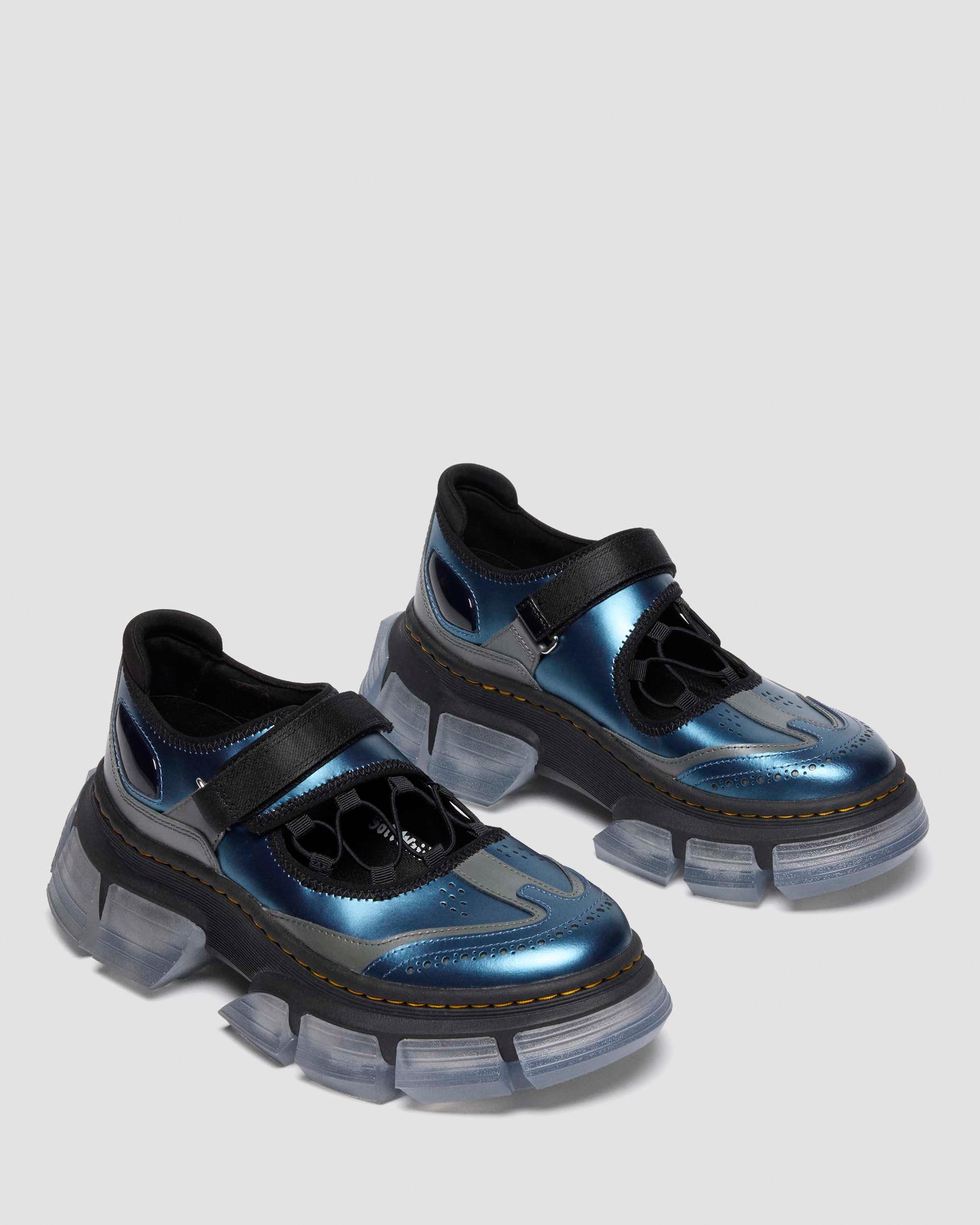 DMXL V2 MARY JANE SHOES in Blue & Silver