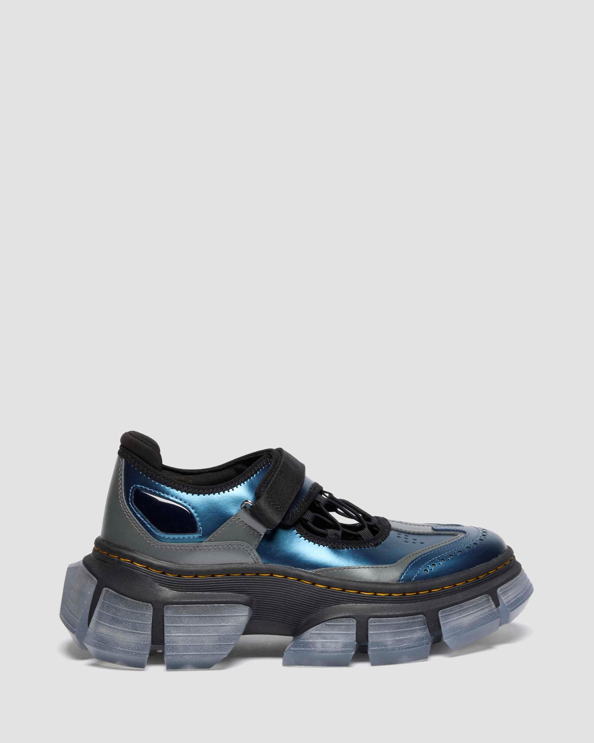 DMXL V2 MARY JANE SHOES in Blue & Silver