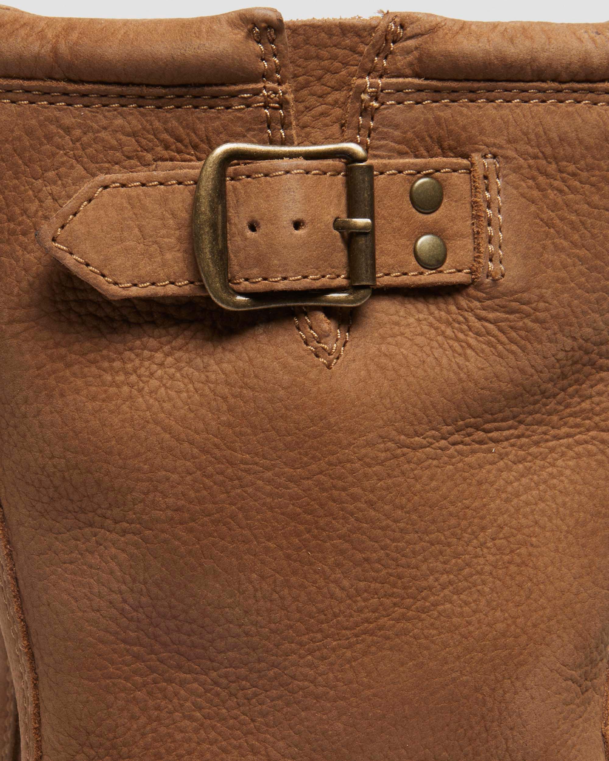 Anistone Hi Biker-kängor i tumlad nubuck in Ökenbrun