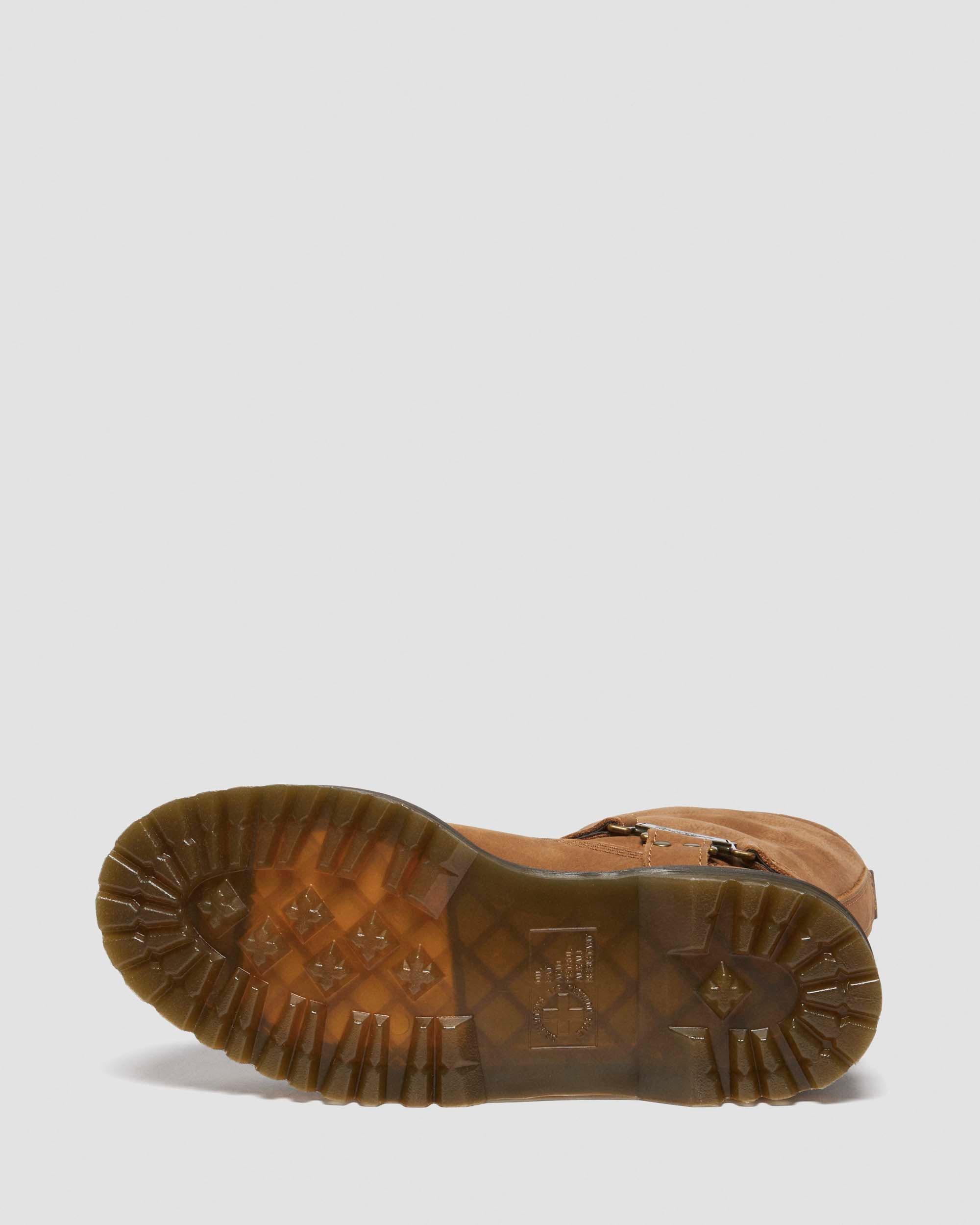 Anistone Hi Biker-kängor i tumlad nubuck in Ökenbrun