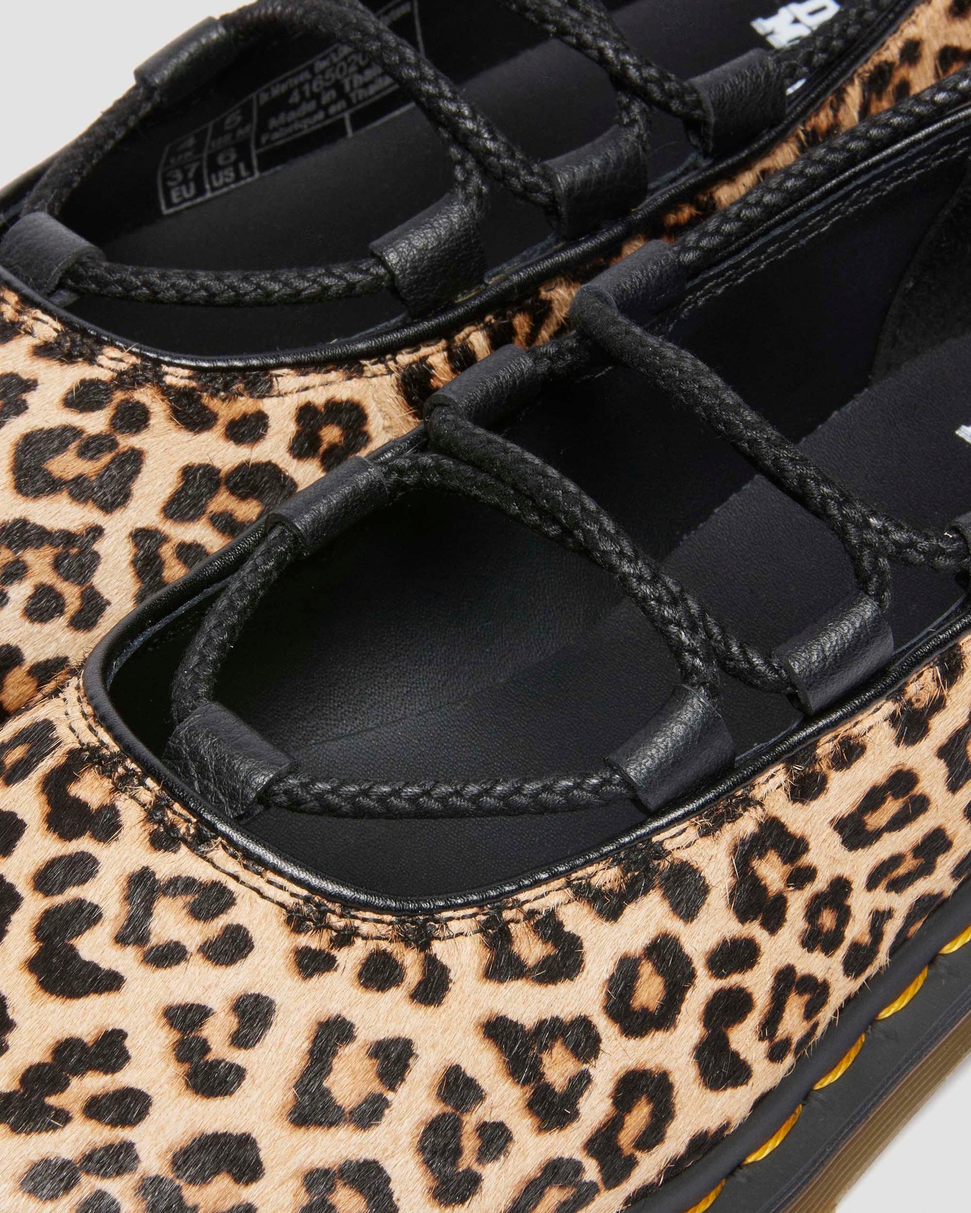Elphie II leopard ballet flats in Light Tan
