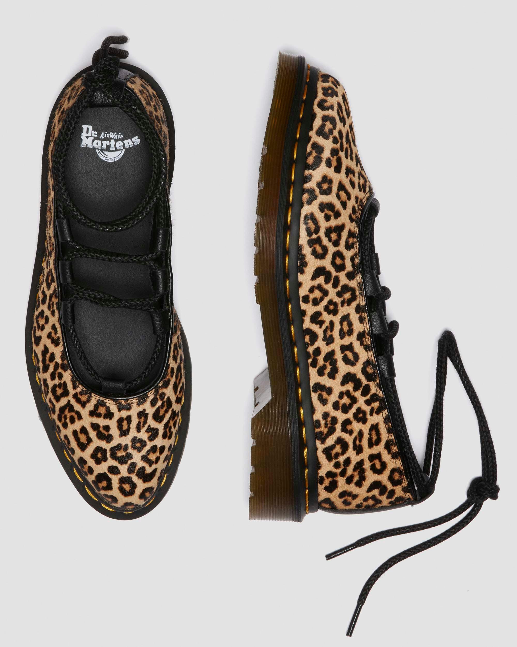 Elphie II leopard ballet flats in Light Tan