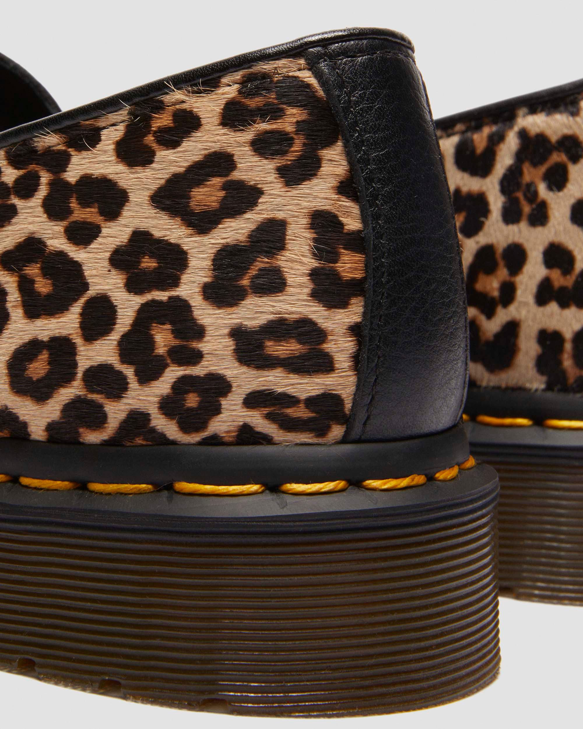 Elphie leopard Mary Jane shoes in Light Tan