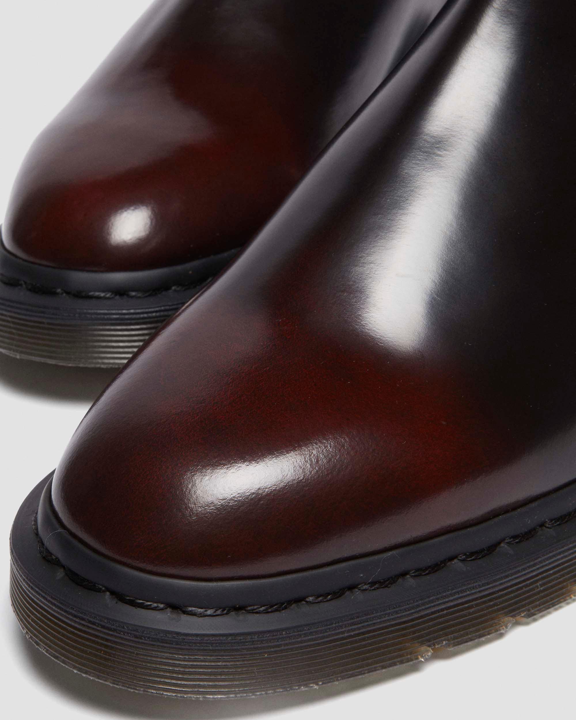 Chelsea boots Graeme en cuir Arcadia in Rouge Cherry Red