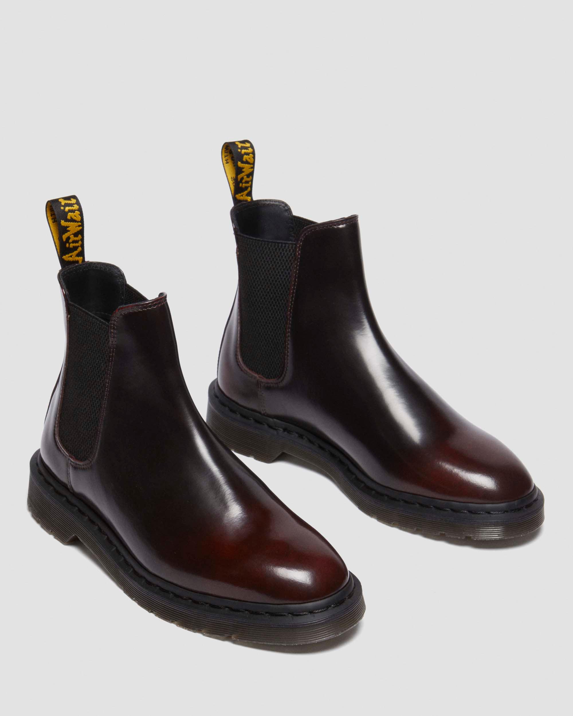 Chelsea boots Graeme en cuir Arcadia in Rouge Cherry Red