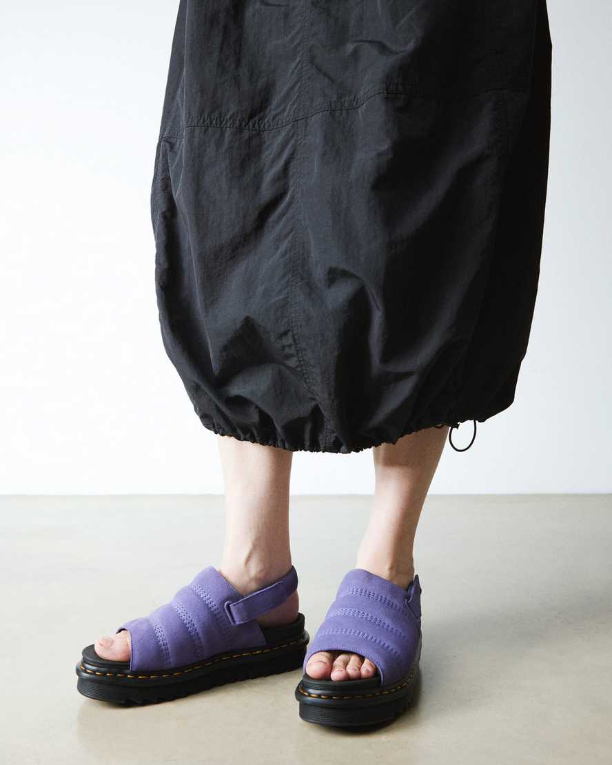 Dr. Martens' Kole Suede Sandals In Purple