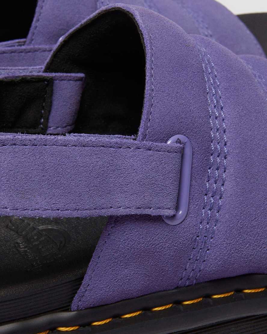 Dr. Martens' Kole Suede Sandals In Purple