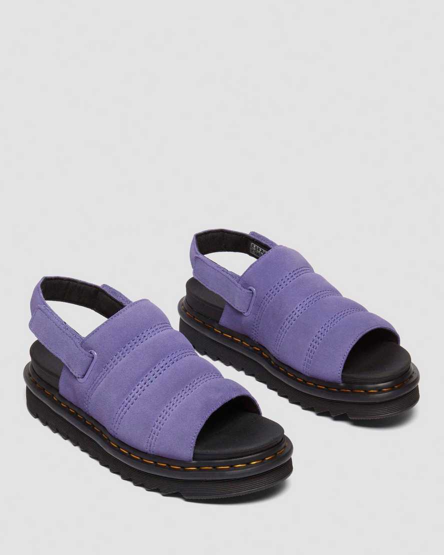Dr. Martens' Kole Suede Sandals In Purple