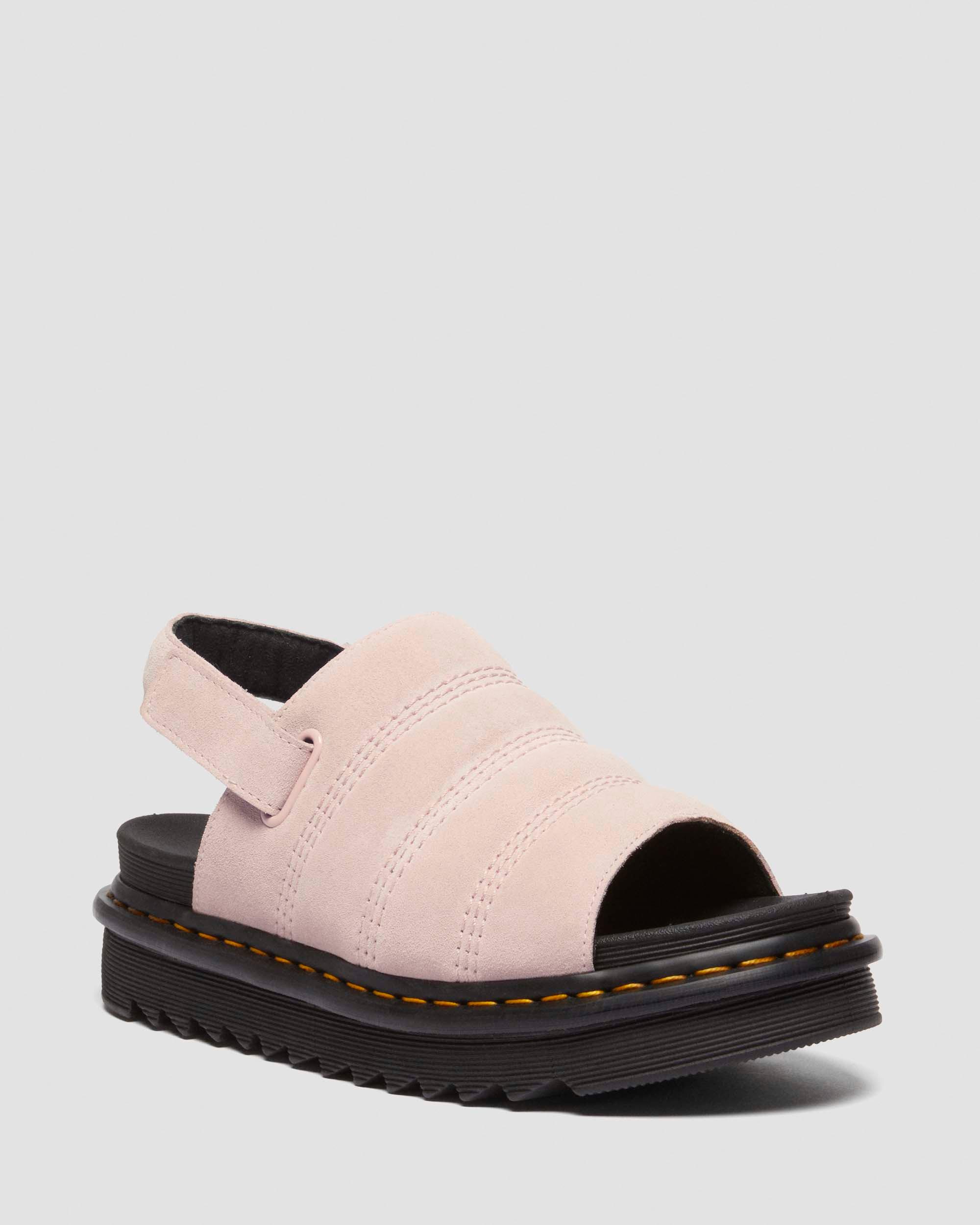 Kole Suede sandals in Powder Pink